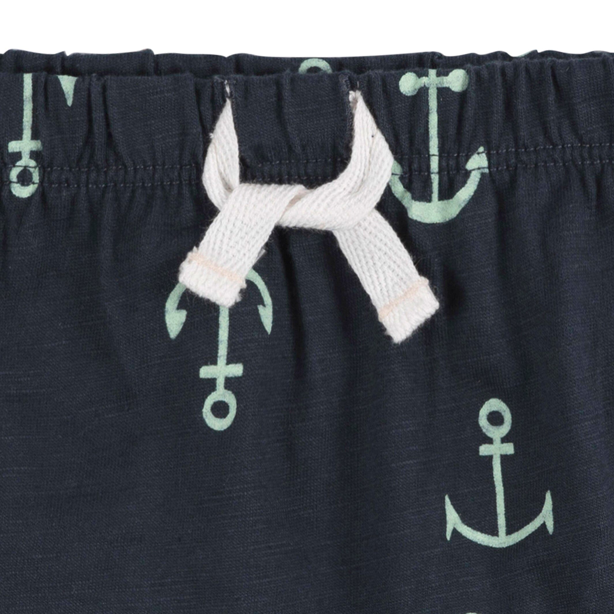 2-Piece Baby and Toddler Boys Anchor T-Shirt and Shorts Set - Image 5