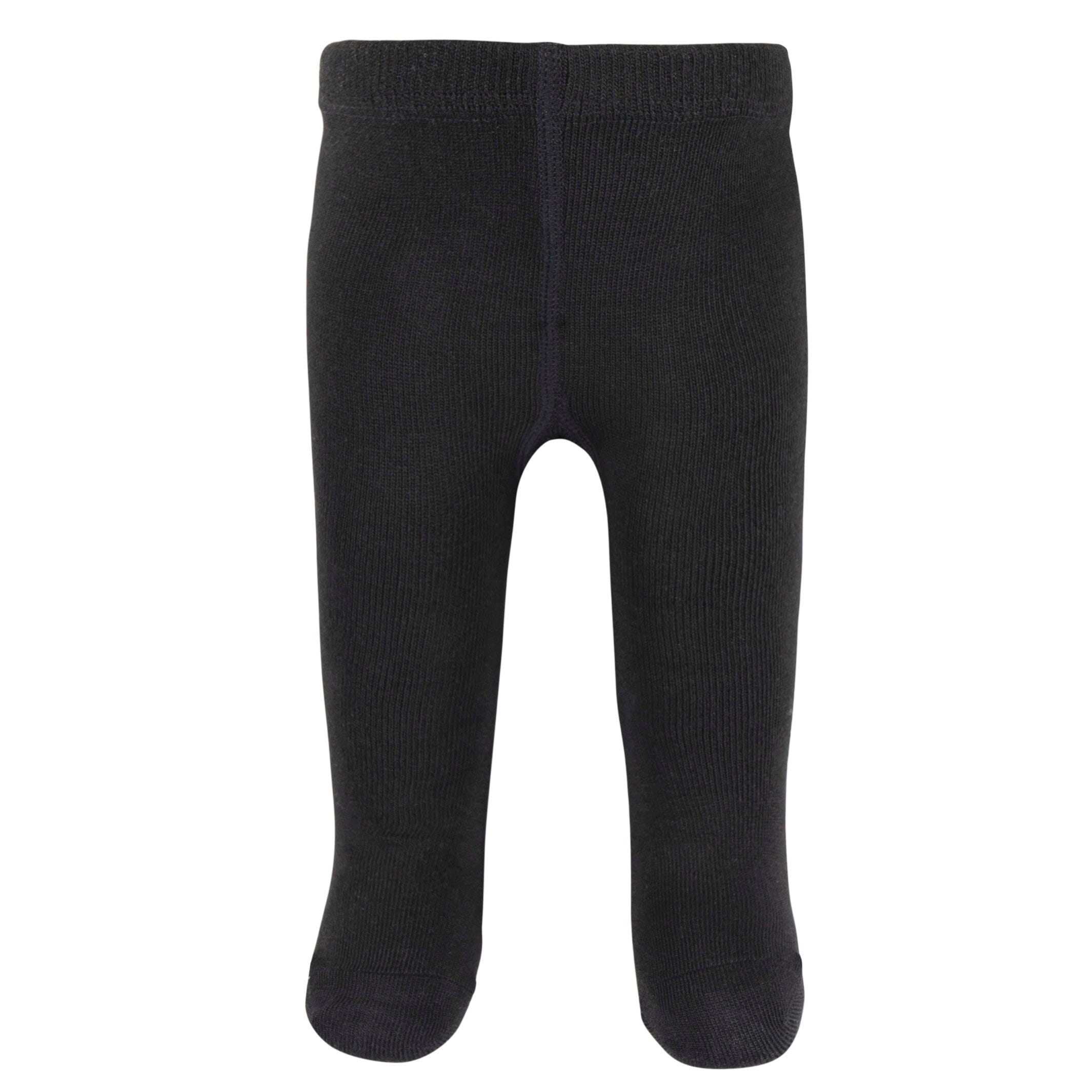 3-Pack Baby and Toddler Girls Black, Ivory, & Grey Heather Tights - Image 4