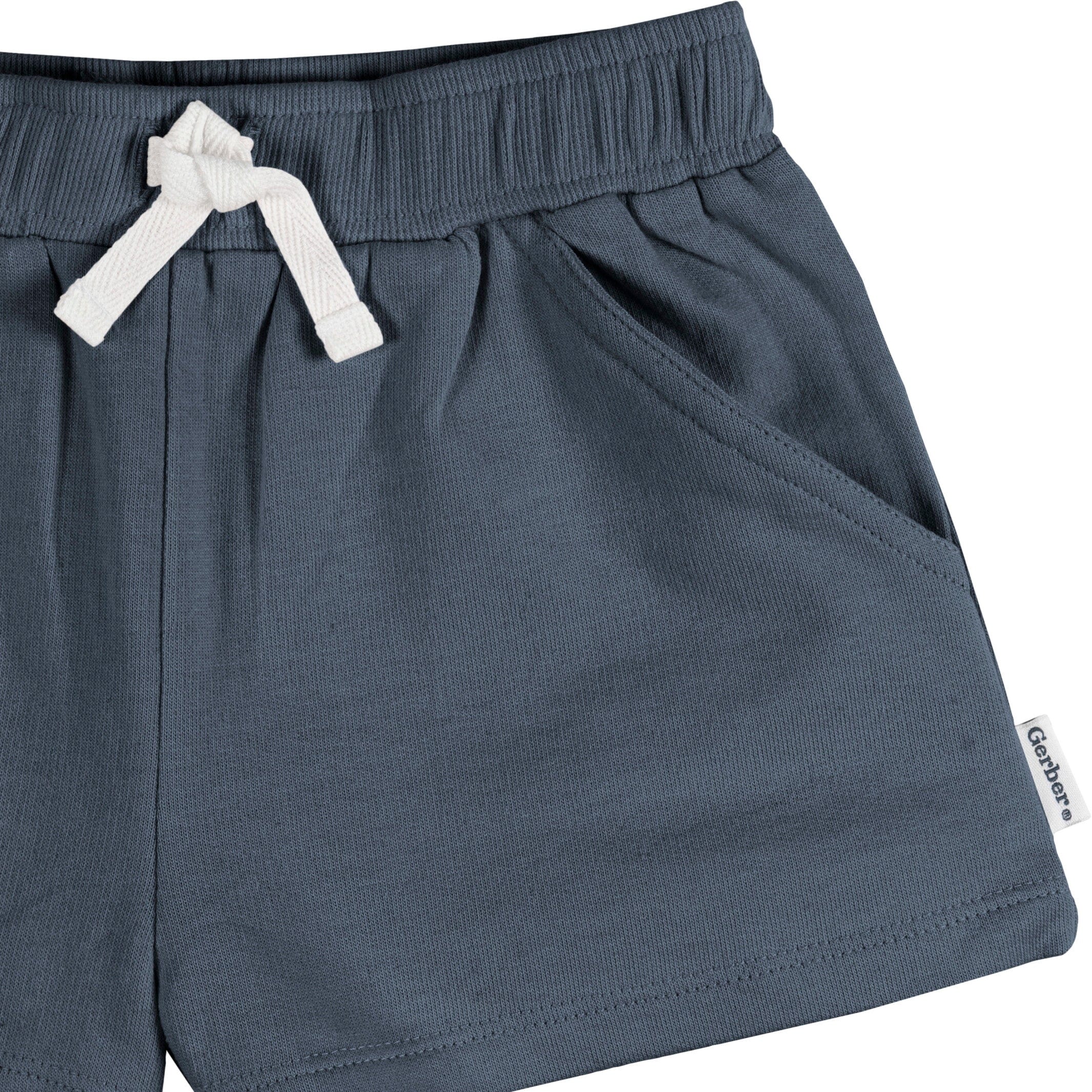 3-Pack Baby & Toddler Girls Navy, White, & Pink Knit Shorts - Image 4
