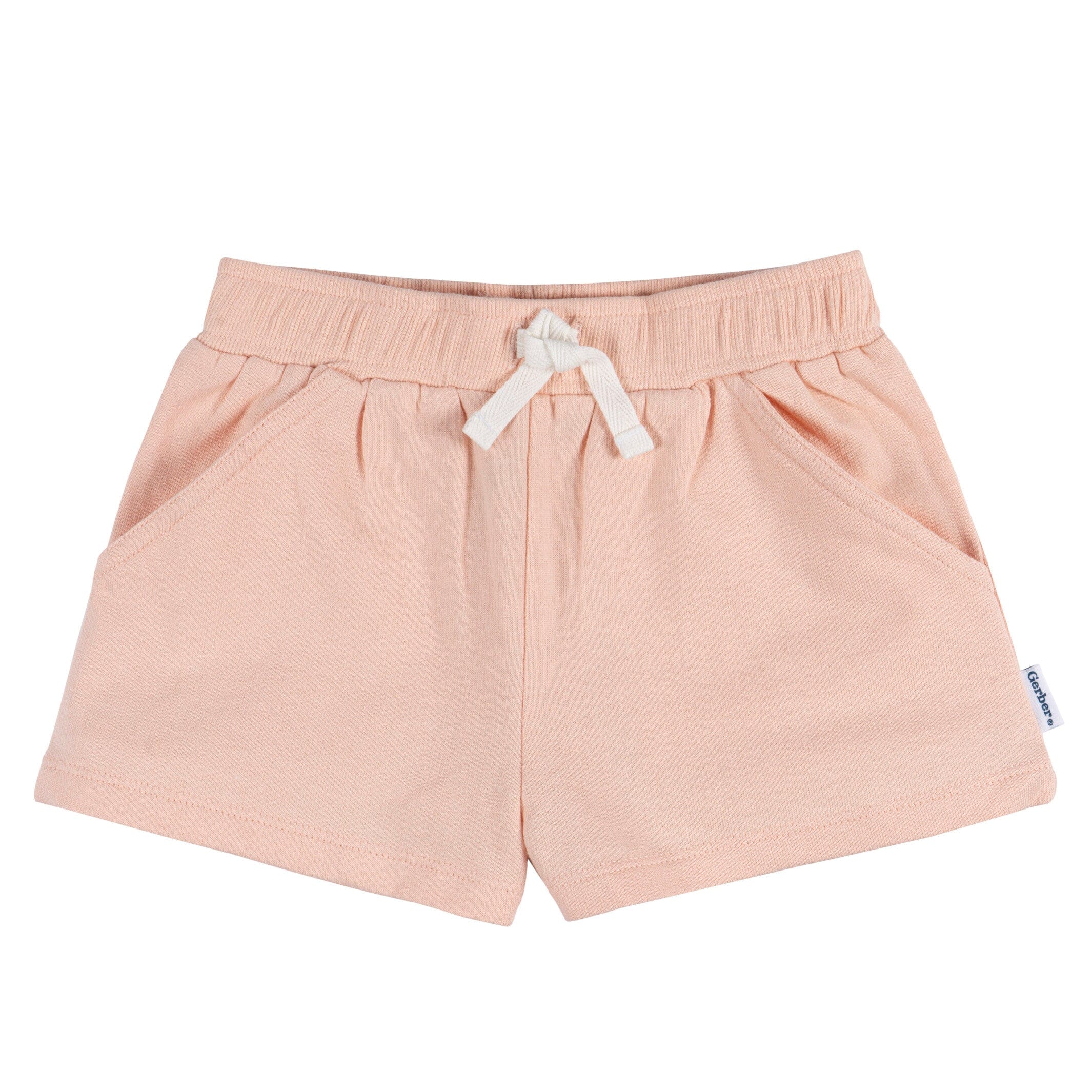 3-Pack Baby & Toddler Girls Black, Pink, & Grey Knit Shorts - Image 4