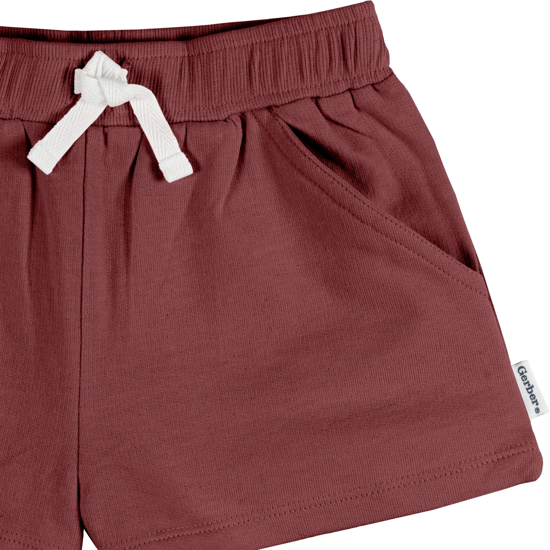 3-Pack Baby & Toddler Girls Dusty Pinks Knit Shorts - Image 3