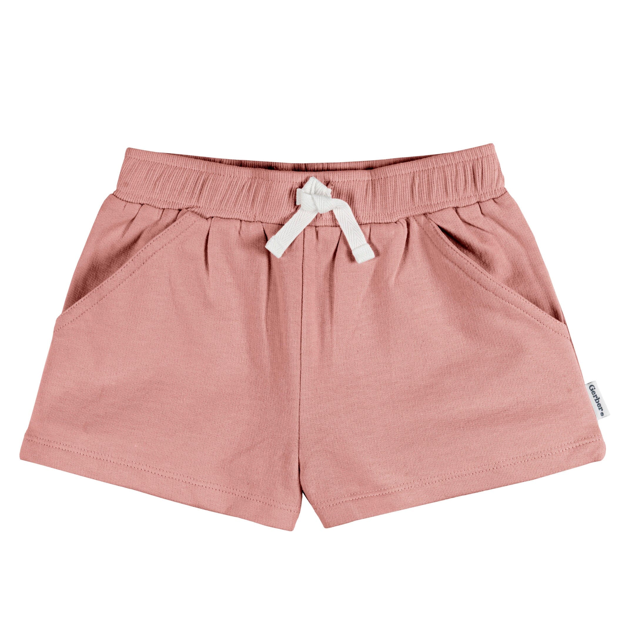 3-Pack Baby & Toddler Girls Dusty Pinks Knit Shorts - Image 4