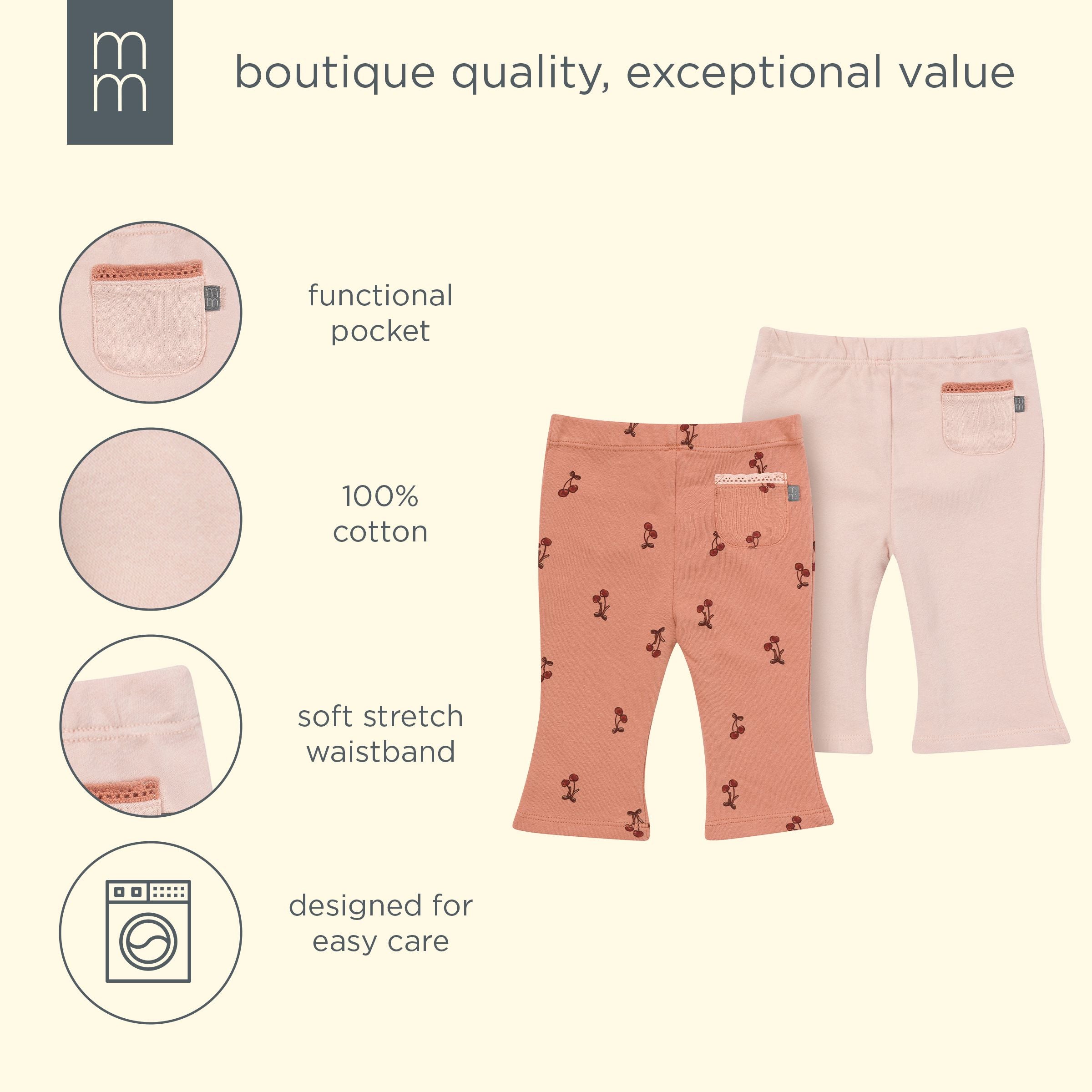 2-Pack Baby Girls Cherry Flare Pants - Image 6