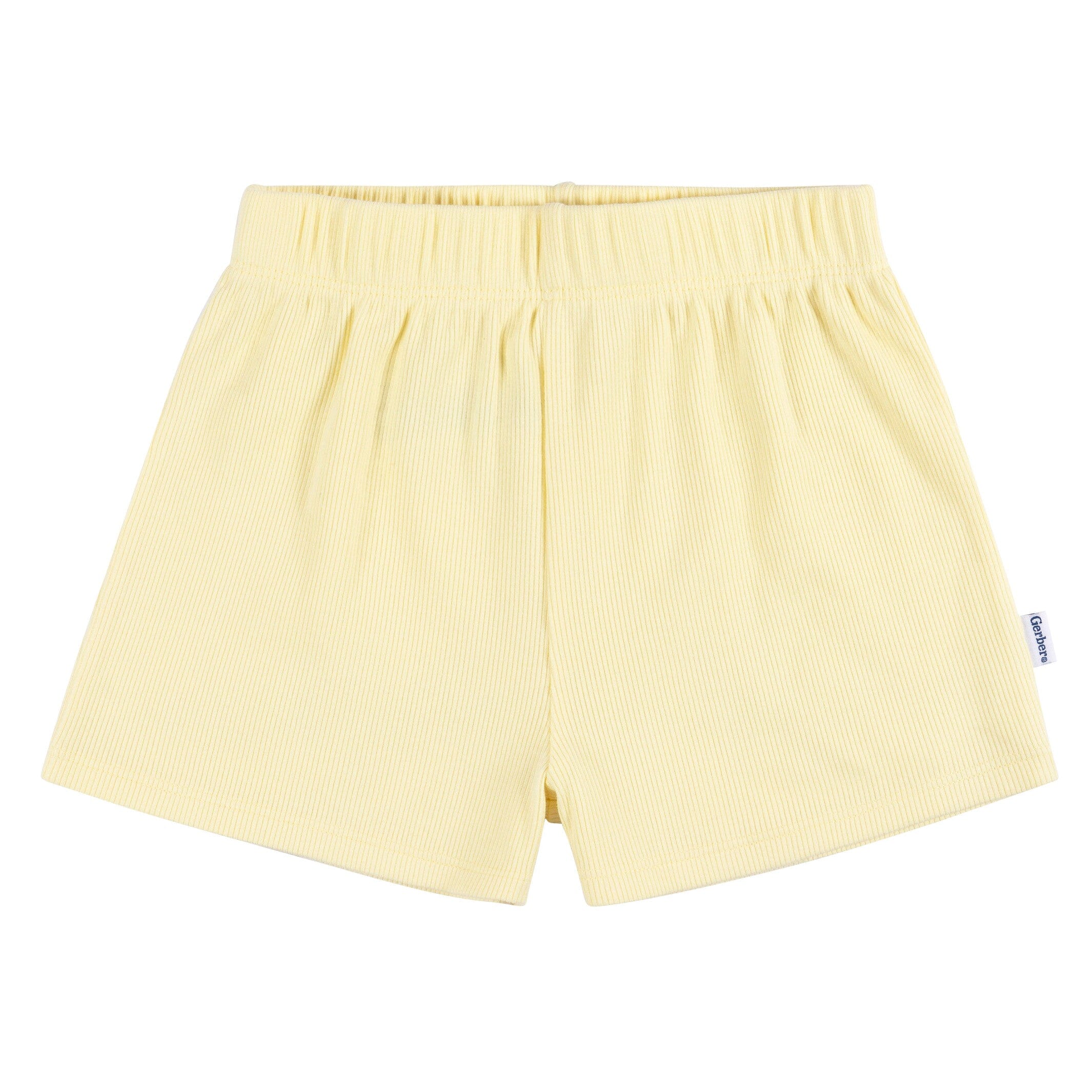 2-Piece Infant and Toddler Girls Yellow Tank Top & Shorts Set - Image 6