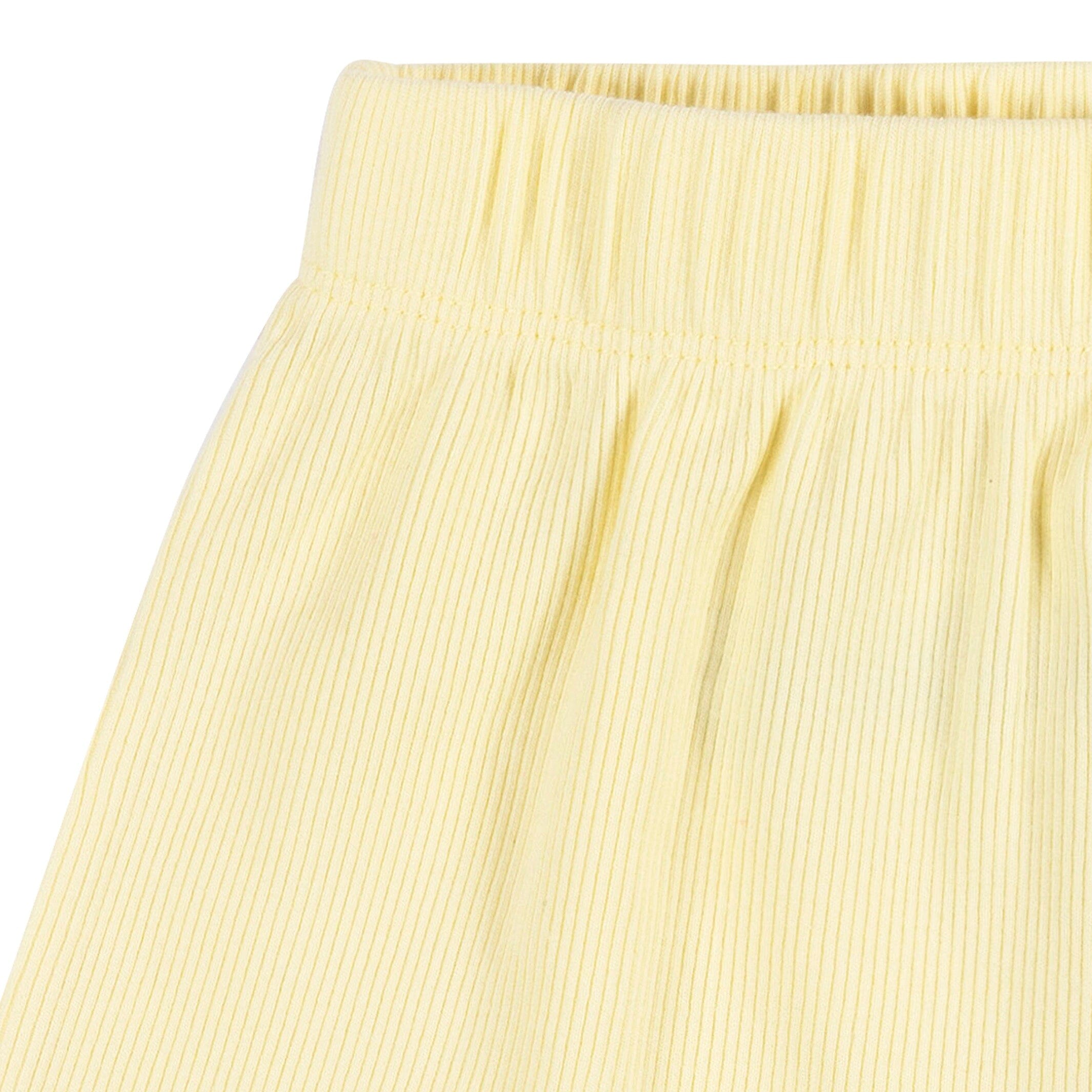 2-Piece Infant and Toddler Girls Yellow Tank Top & Shorts Set - Image 7