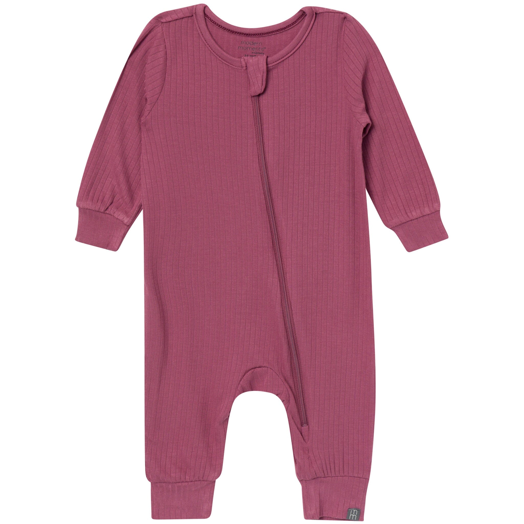 2-Pack Baby Girls Stone Rose/Renaissance Rose Footless Romper - Image 2