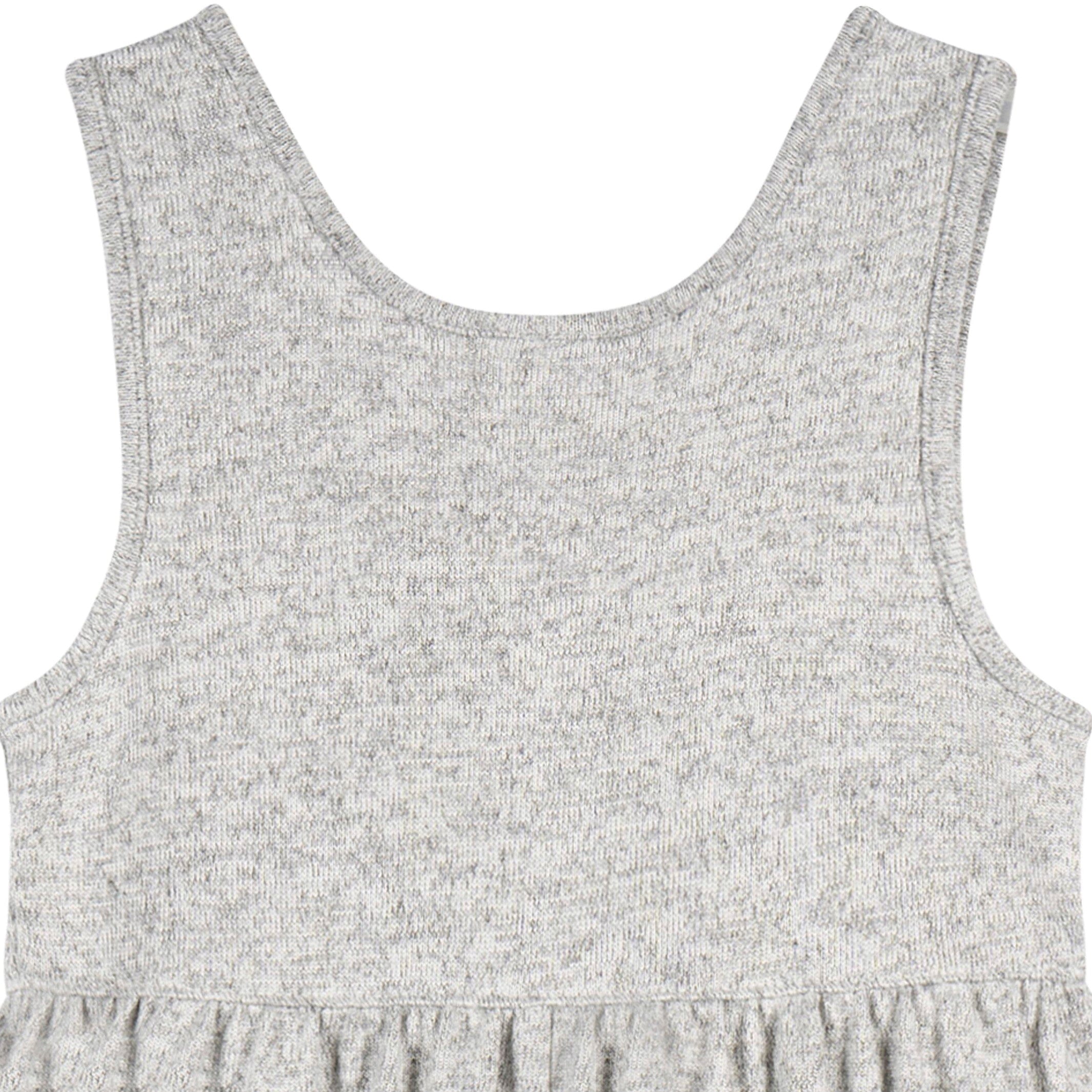 Toddler Girls Light Grey Heather Hacci Romper - Image 6