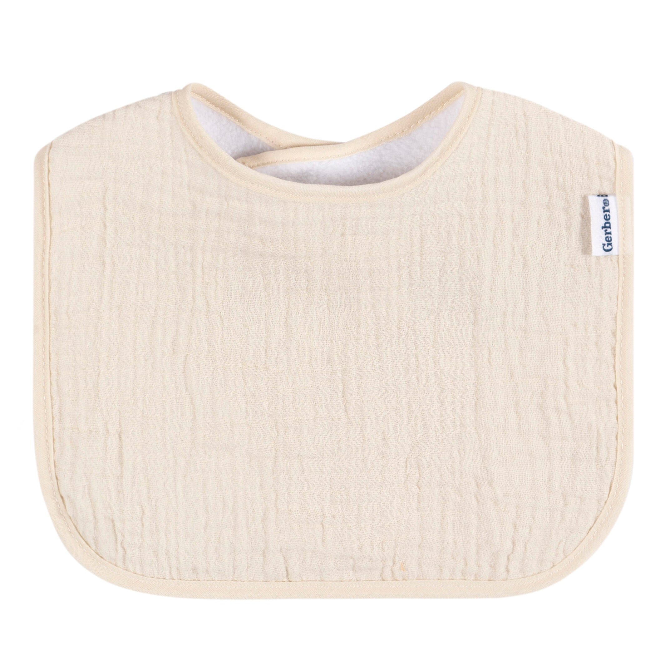 8-Pack Baby Neutral Warm Shades Muslin Drooling Bibs - Image 12