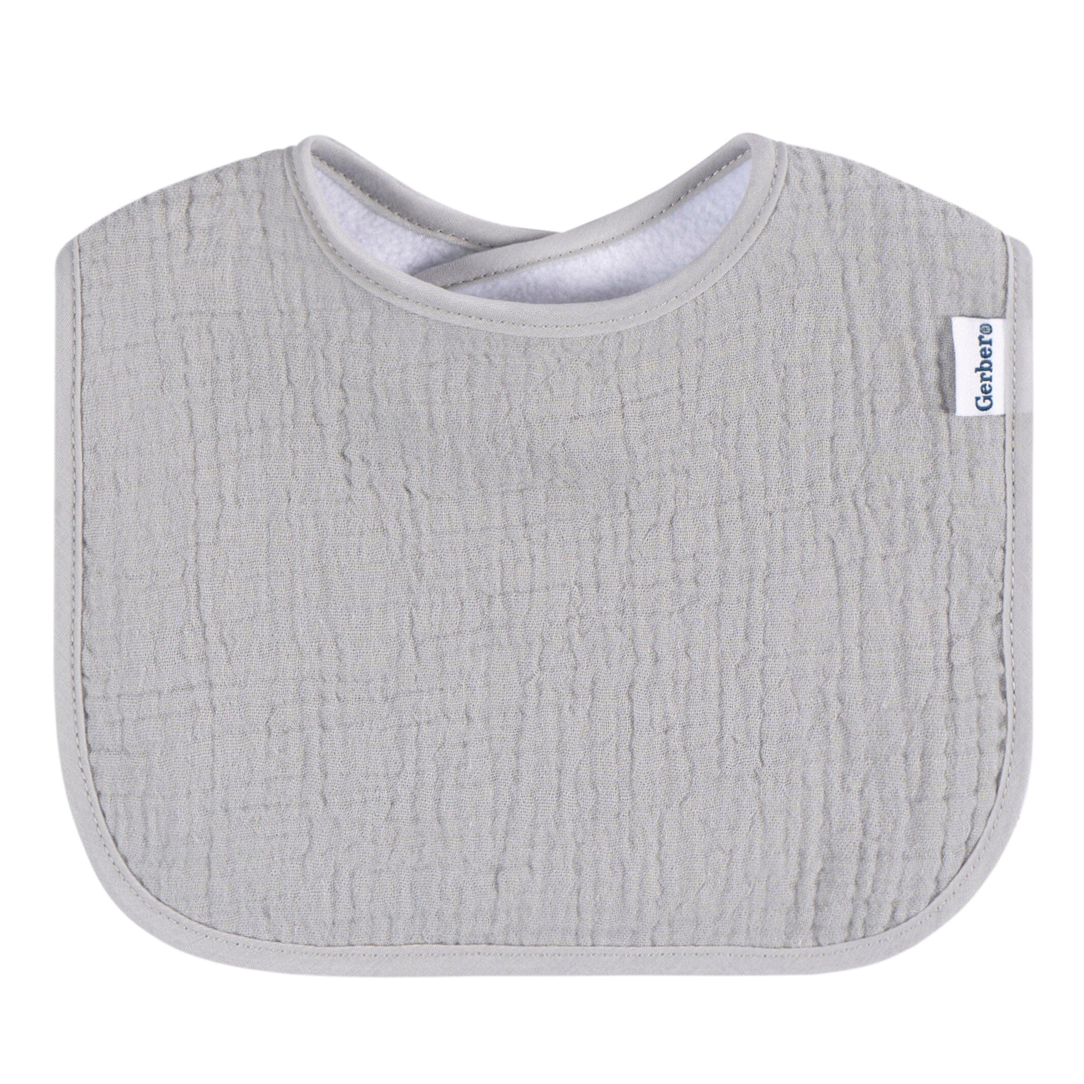8-Pack Baby Neutral Warm Shades Muslin Drooling Bibs - Image 7