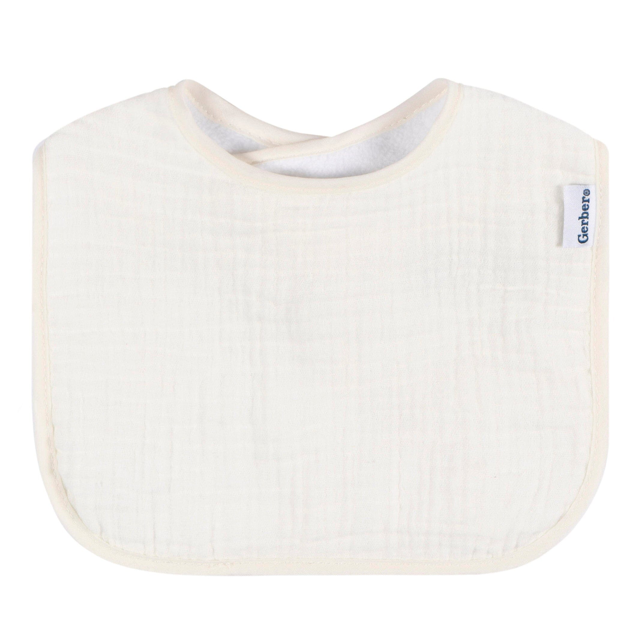 8-Pack Baby Neutral Warm Shades Muslin Drooling Bibs - Image 8