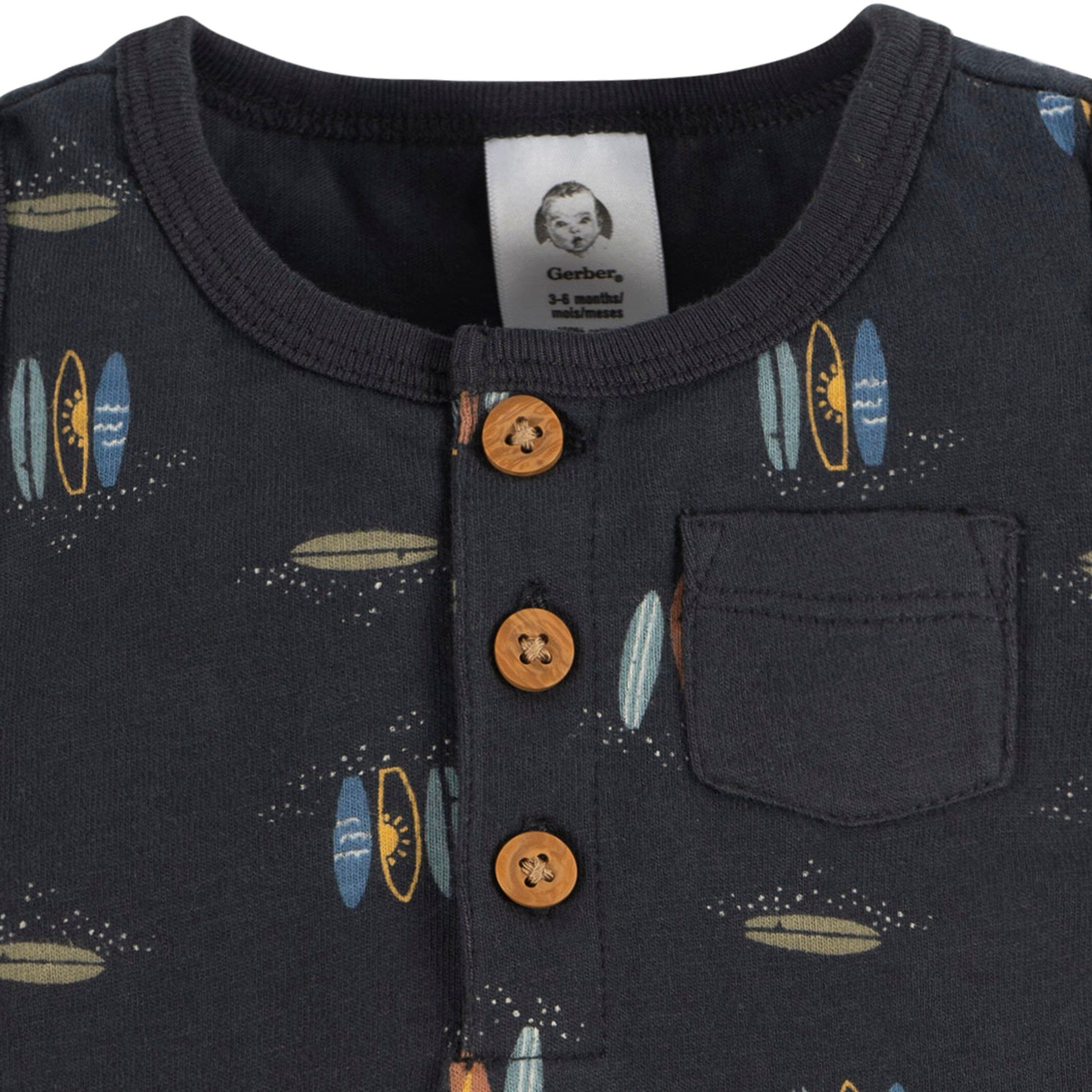2-Pack Baby Boys Surfing Rompers - Image 6