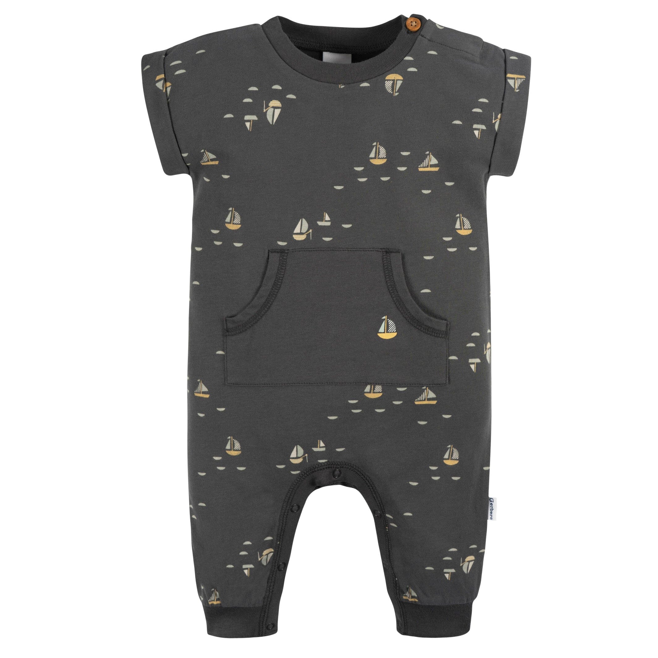 2-Pack Baby Boys Nautical Rompers - Image 3