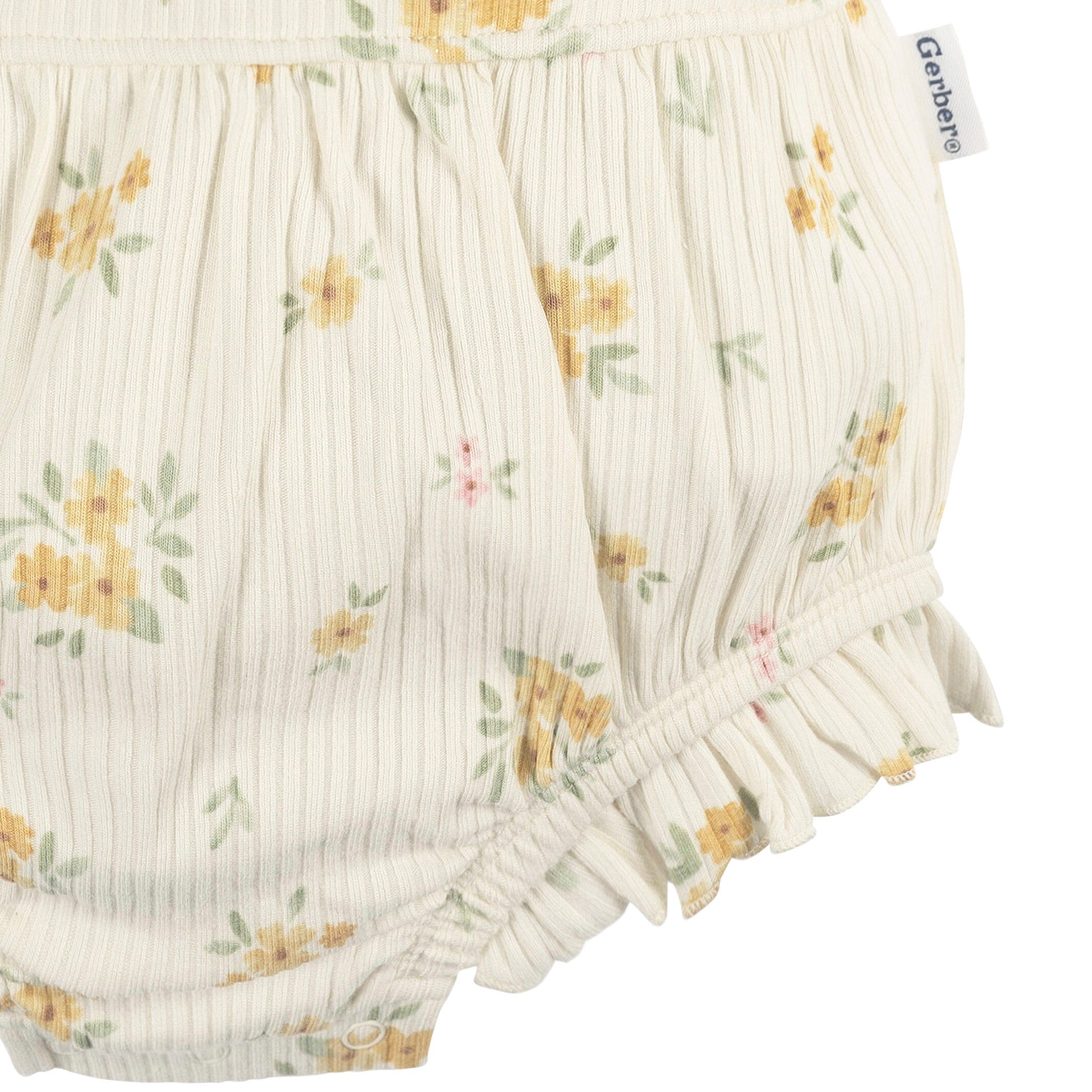 Baby Girls Bouquets Bubble Romper - Image 4