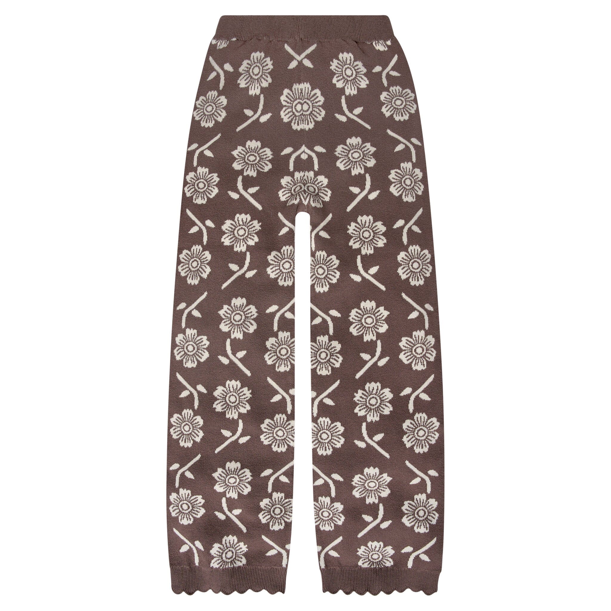 2-Piece Infant & Kid Girls Cacao Jacquard Sweater & Pant Set - Image 5