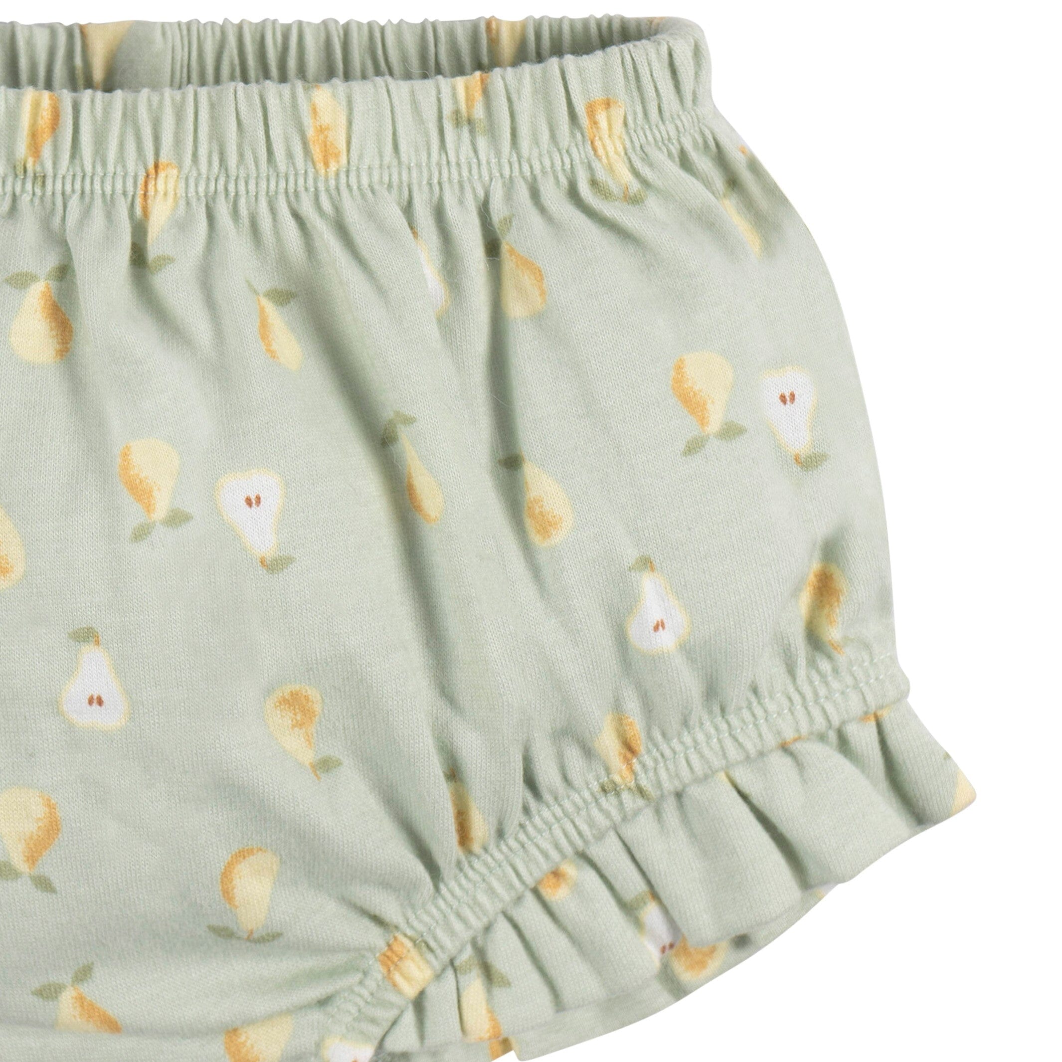 2-Piece Baby Girls Pears Tank Top and Diaper Cover Set - Image 4