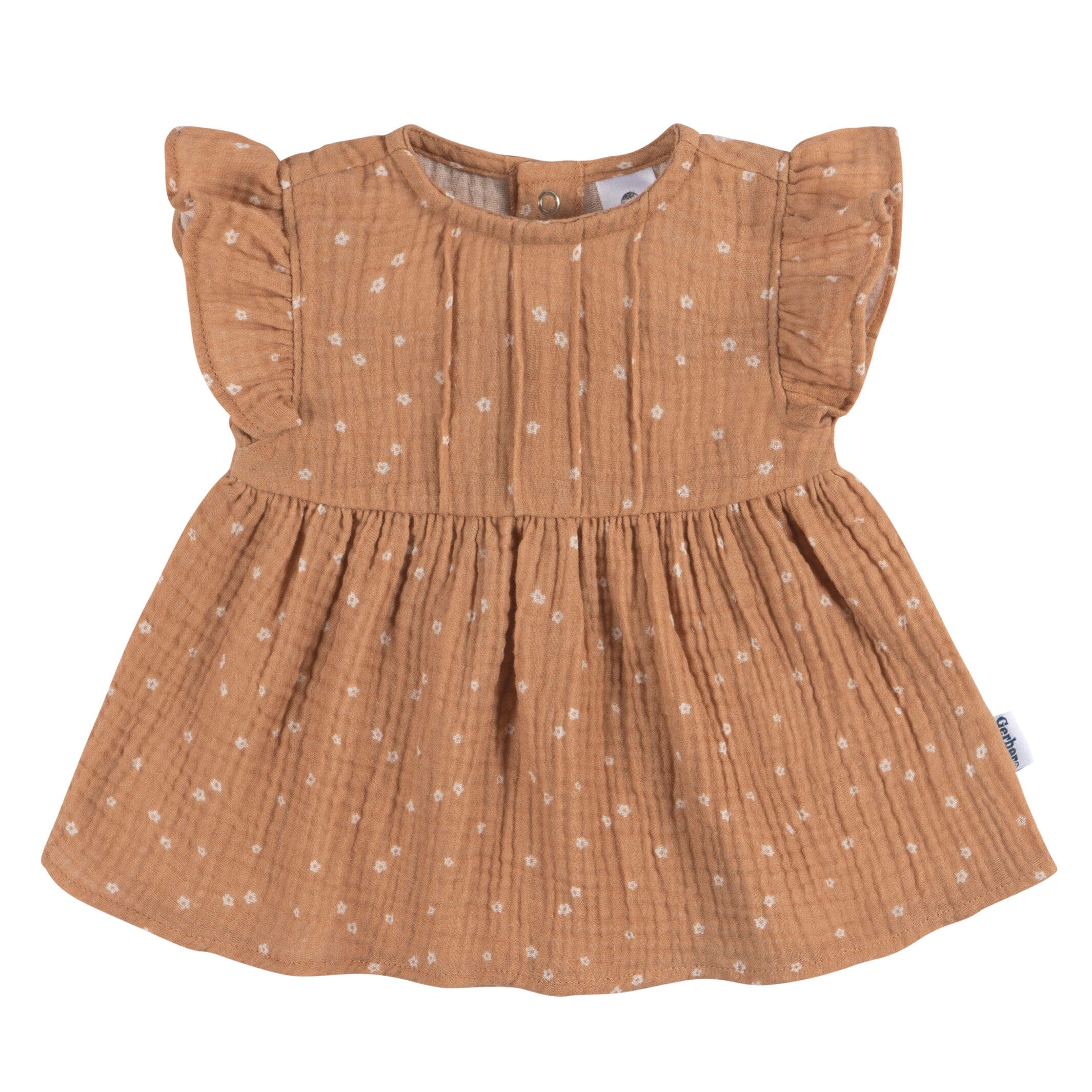 2-Piece Baby Girls Ditsy Floral Tunic and Diaper Cover Set - Image 2
