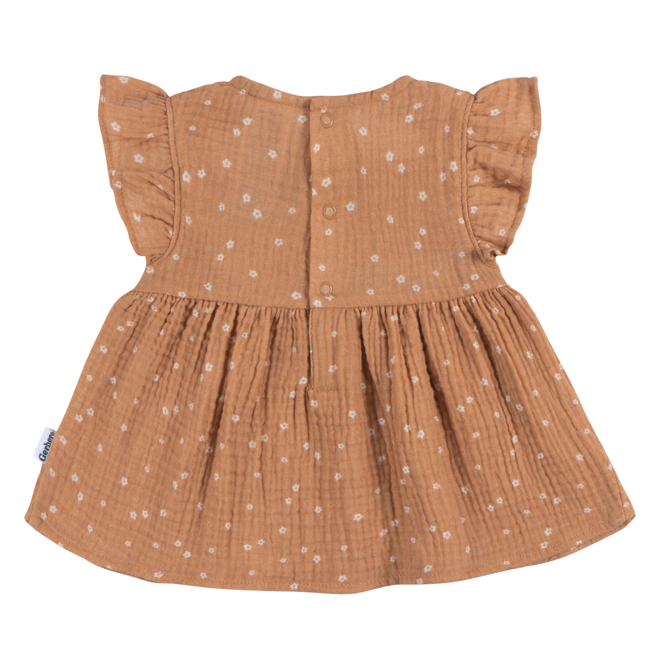 2-Piece Baby Girls Ditsy Floral Tunic and Diaper Cover Set - Image 4