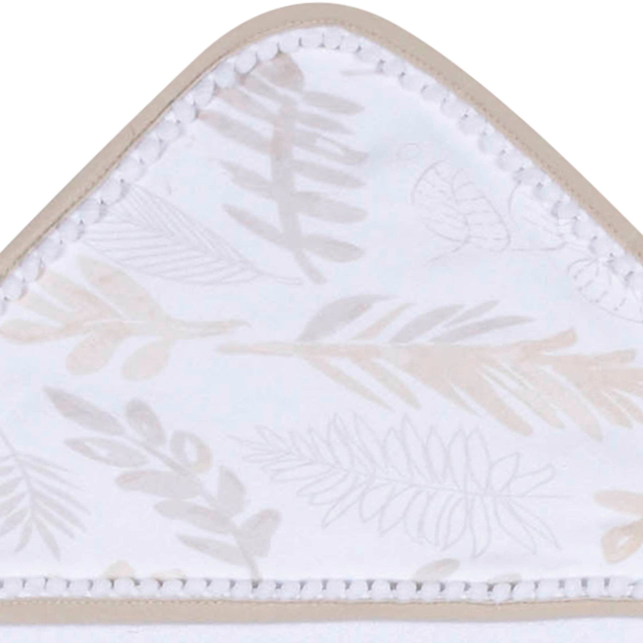 3-Pack Baby Neutral Natural Foliage Hooded Towels - Image 8