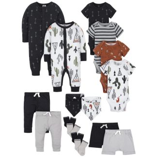 16-Piece Baby Boys Desert, Arrows & Map Layette Set