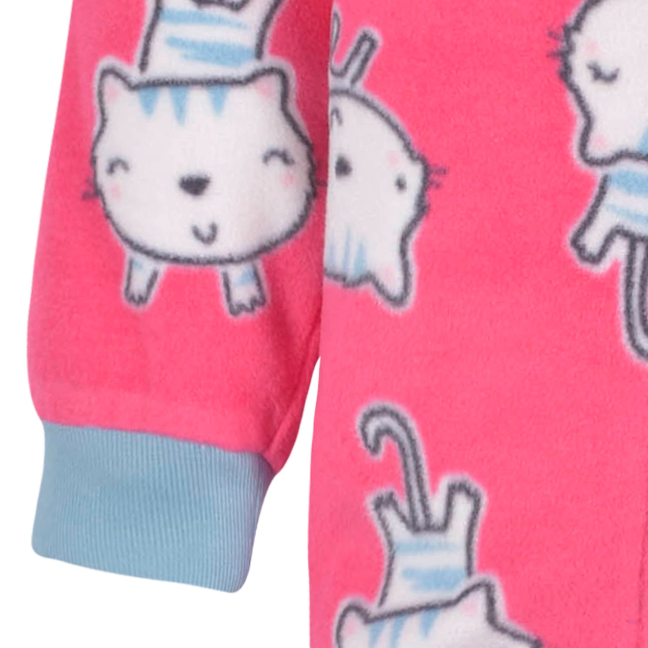 Infant & Toddler Girls Tigers Fleece Pajamas - Image 2