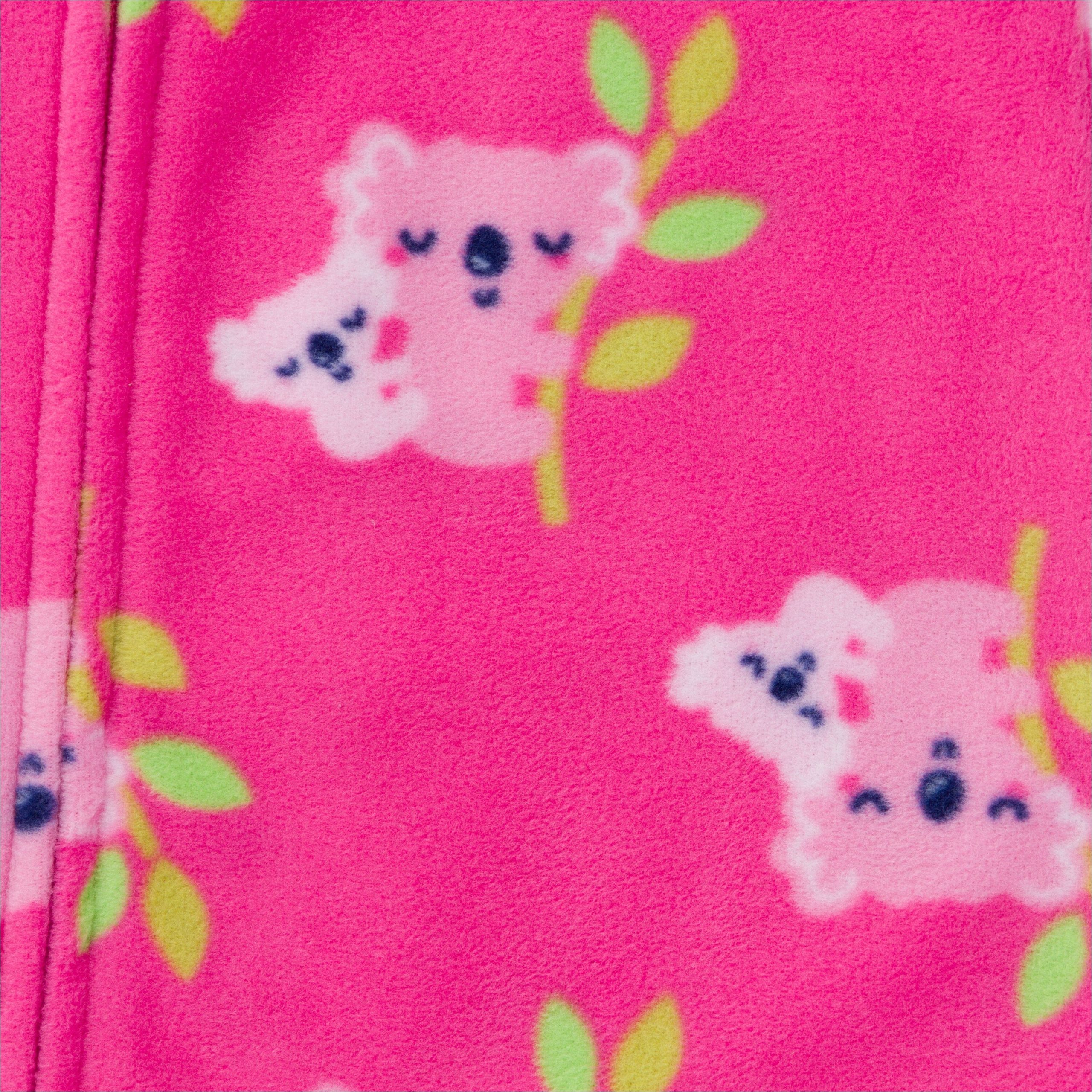 Baby Girls Koala Fleece Pajamas - Image 3