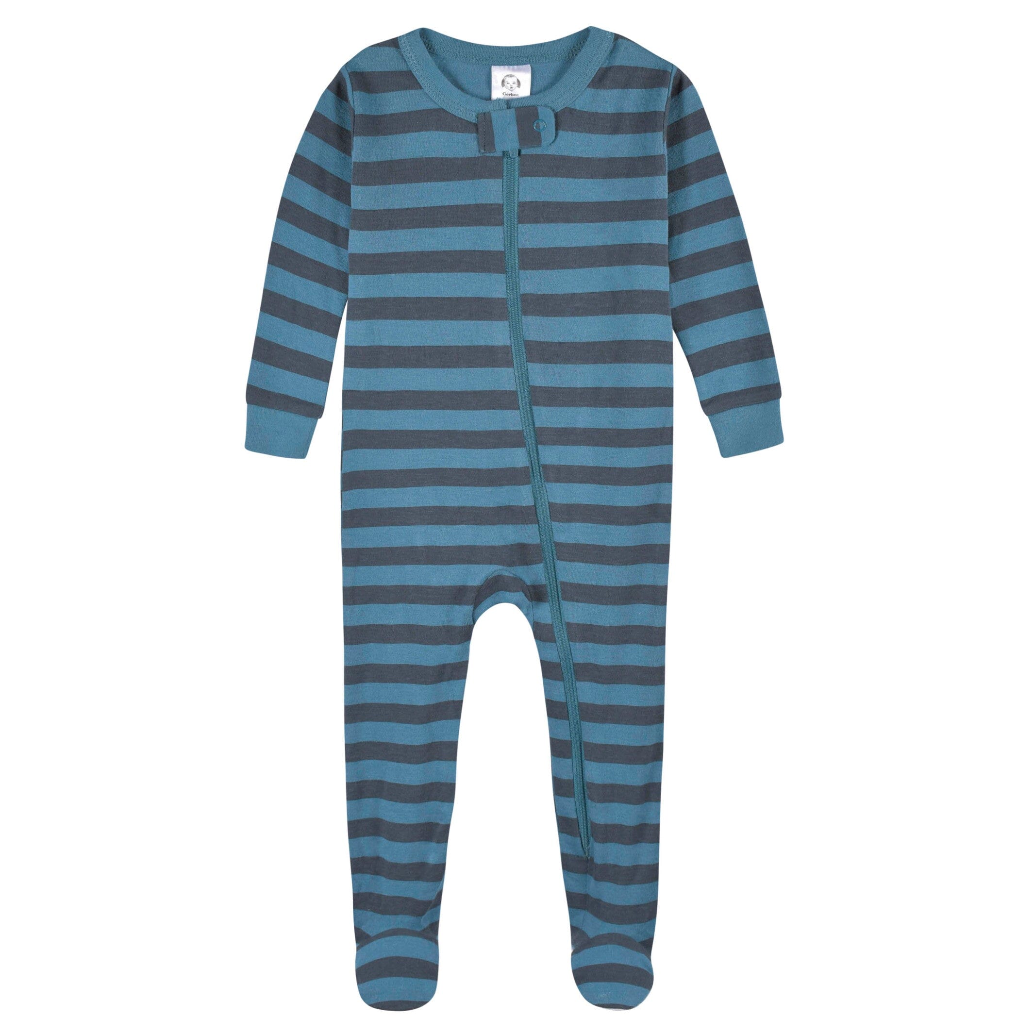 2-Pack Baby & Toddler Boys Big Dino Snug Fit Footed Cotton Pajamas - Image 2