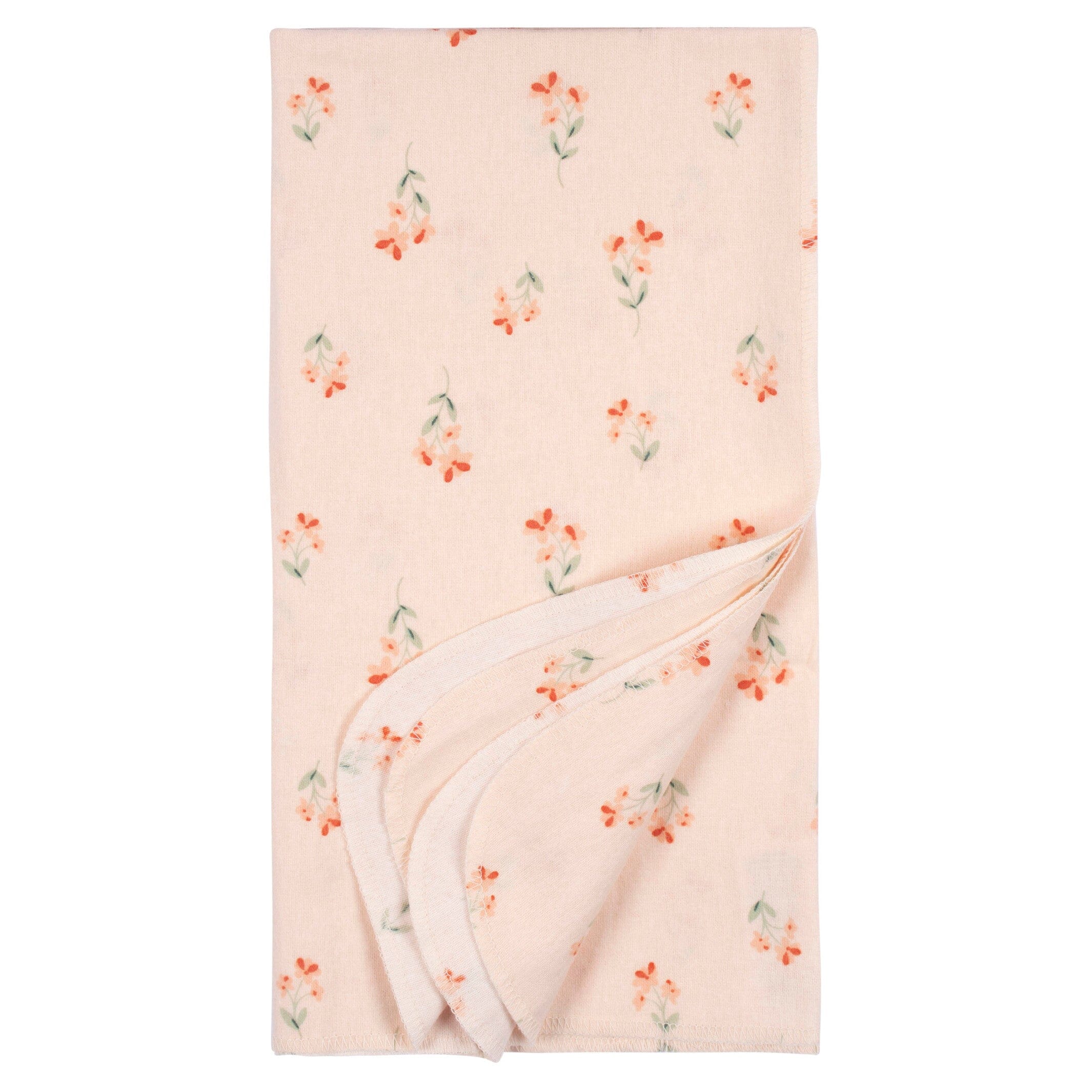 4-Pack Baby Girls Wildflower Flannel Blankets - Image 4