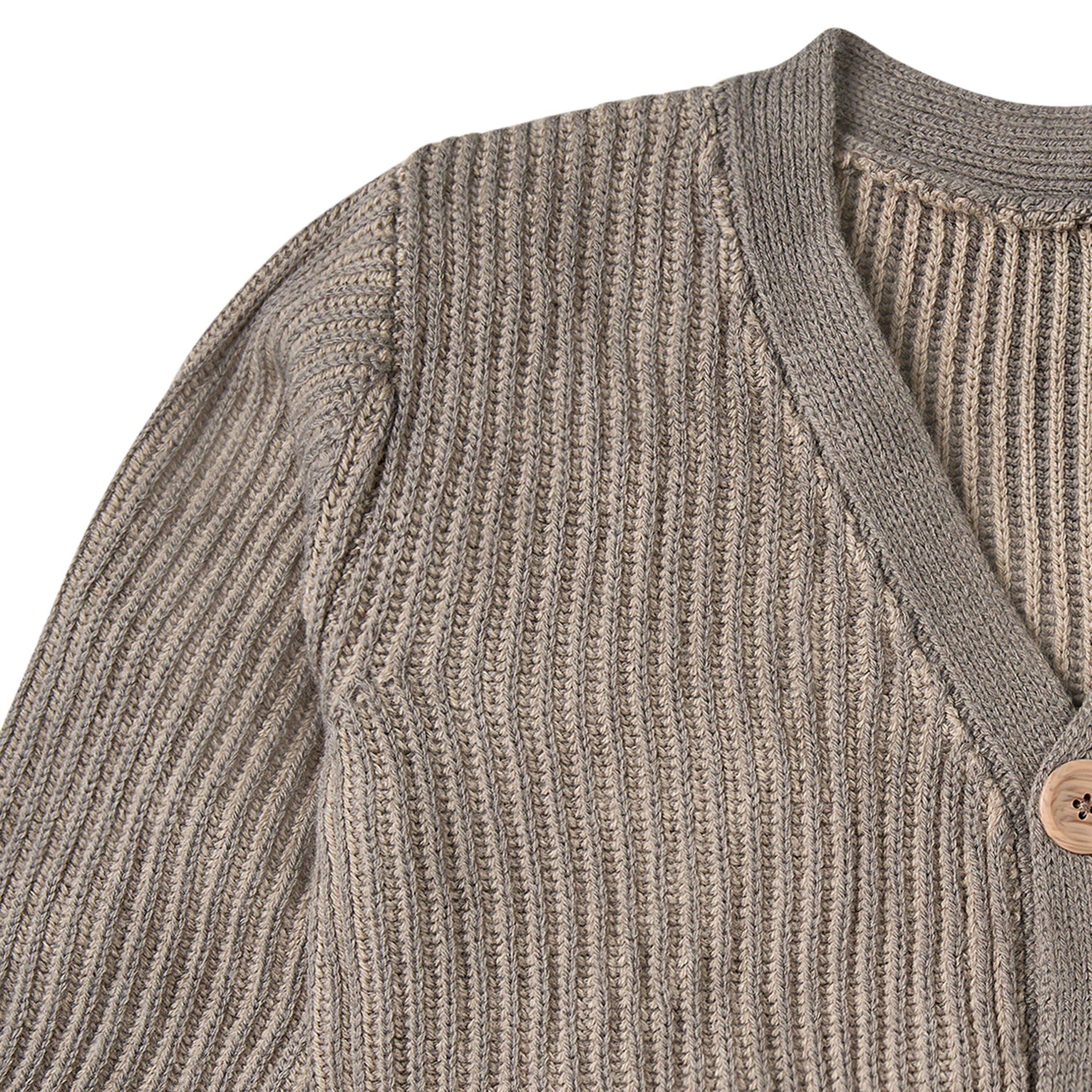 Infant & Kid Girls Stone Fisherman Rib Cardigan - Image 2