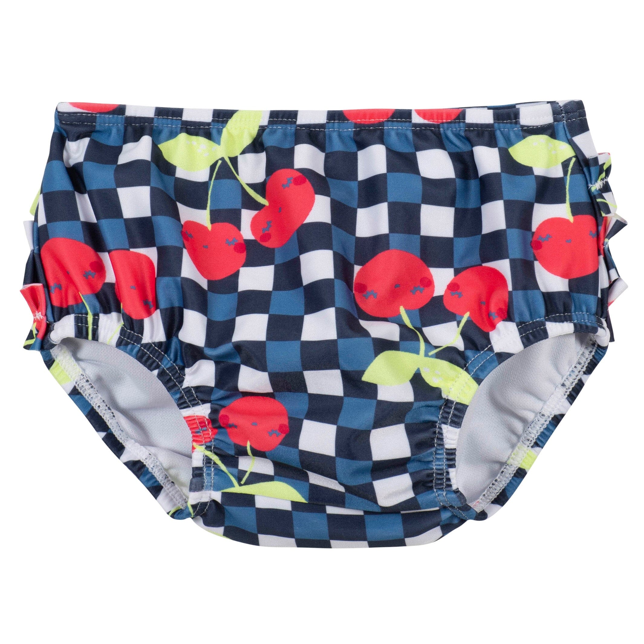 2-Piece Baby & Toddler Girls UPF 50+ Cherry Rash Guard & Swim Bottoms Set - Image 4
