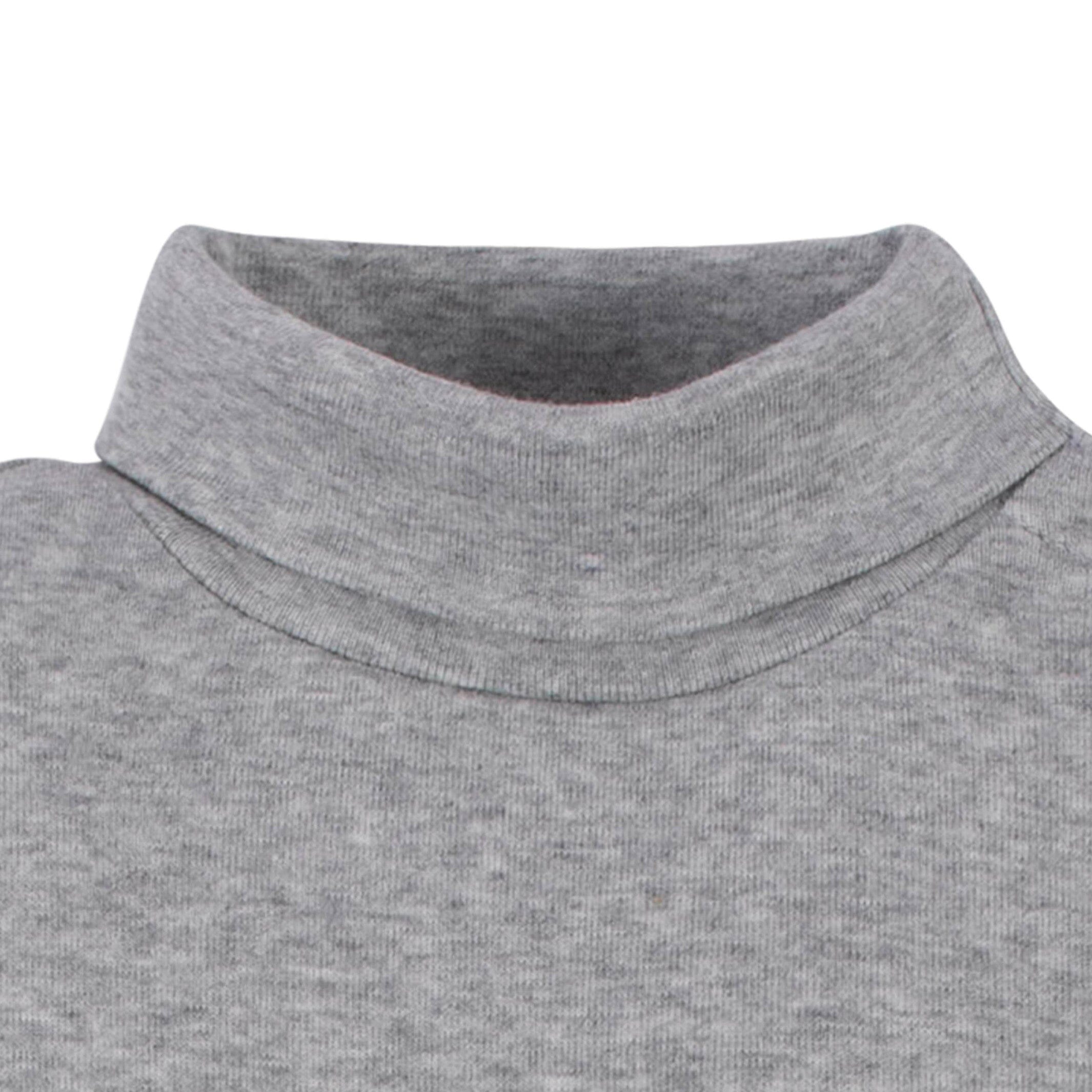 2-Pack Baby & Toddler Neutral Grey Heather Long Sleeve Turtleneck Onesies® Bodysuits - Image 3