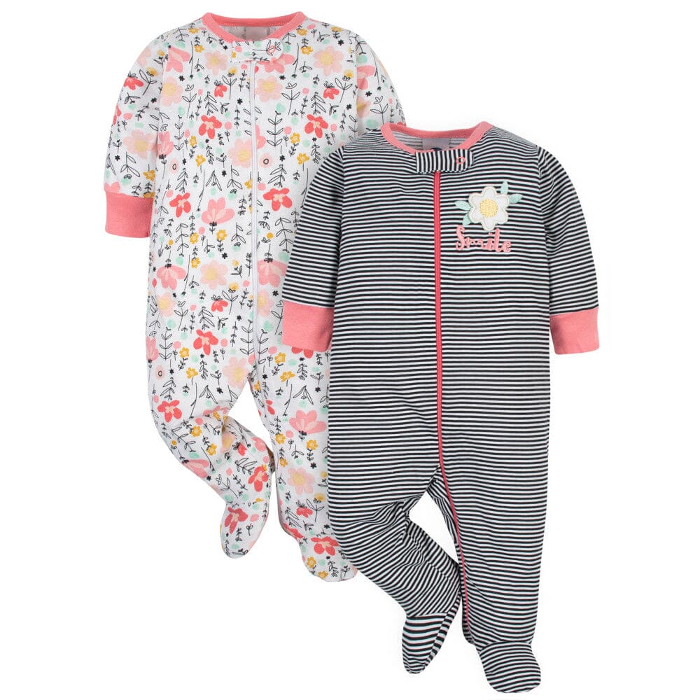 20-Piece Baby Girls Garden Floral Clothing & Accessories Set - Image 4