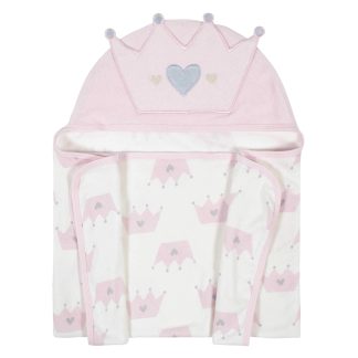 Baby Girls Princess Hooded Bath Wrap