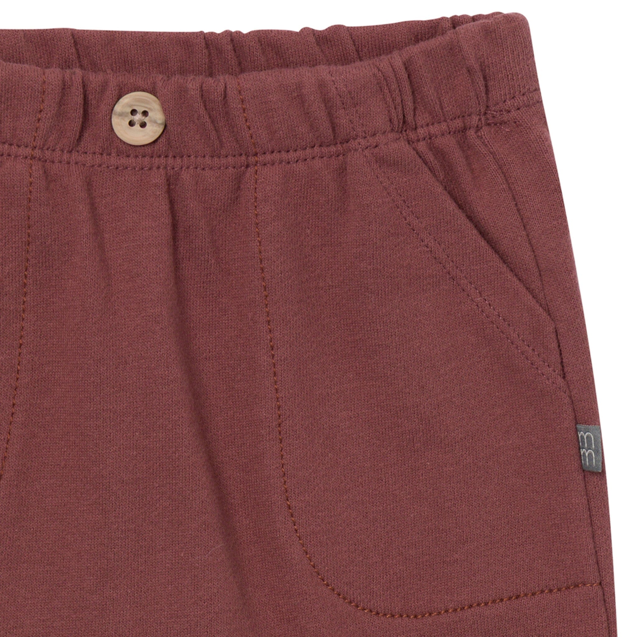 2-Pack Baby Boys Maroon/Stone Harem Pants - Image 3