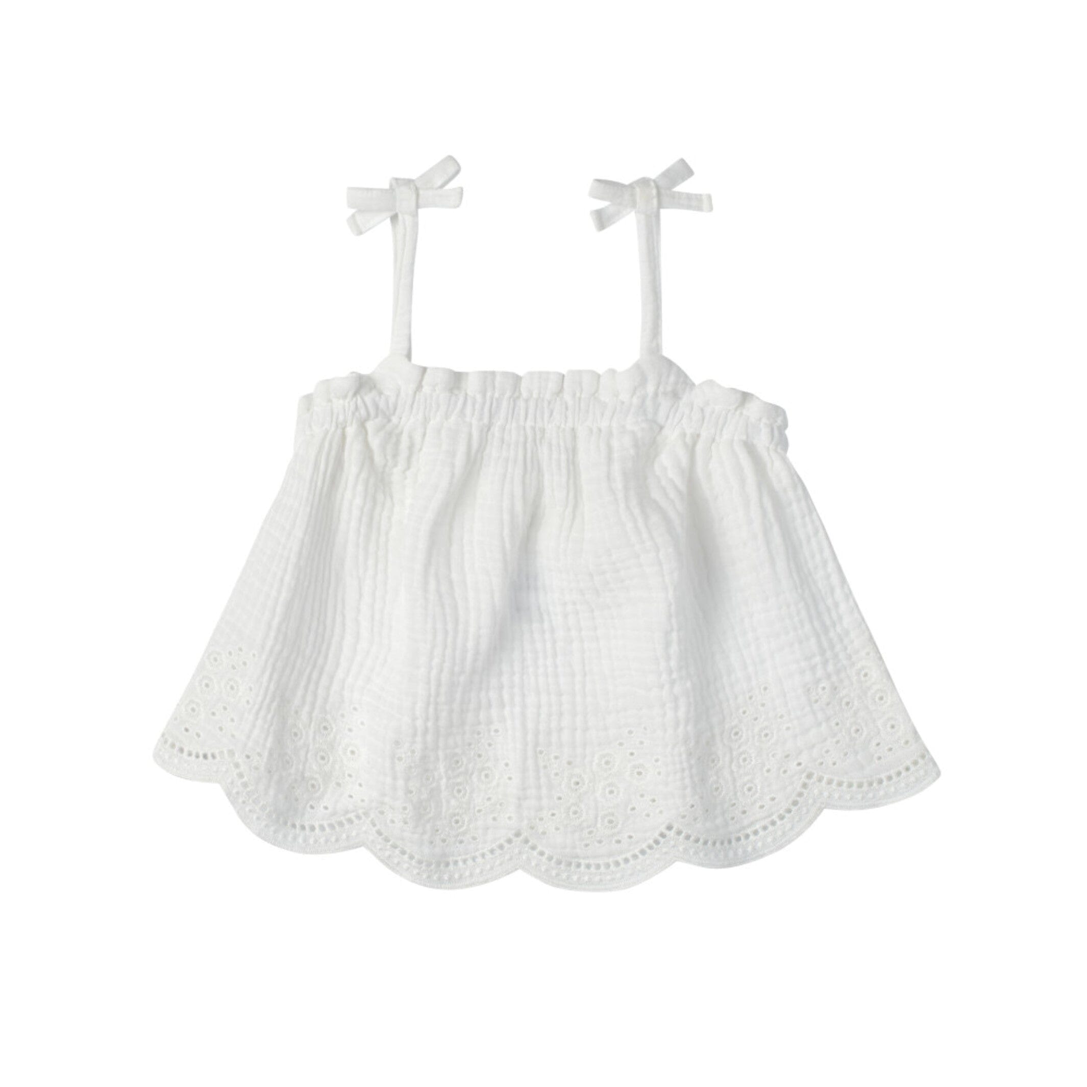 2-Piece Infant & Toddler Girls Ivory Top & Short Set - Image 3