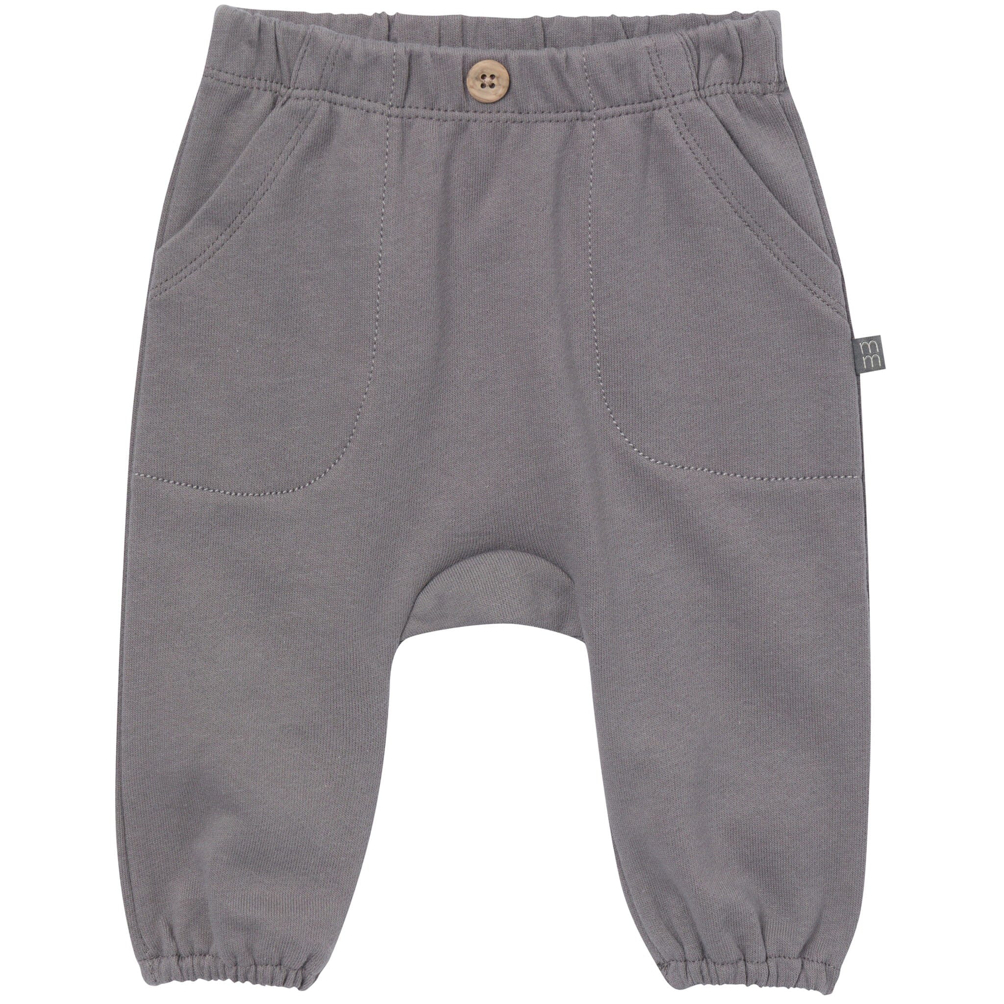 2-Pack Baby Boys Pewter/Charcoal Harem Pants - Image 2
