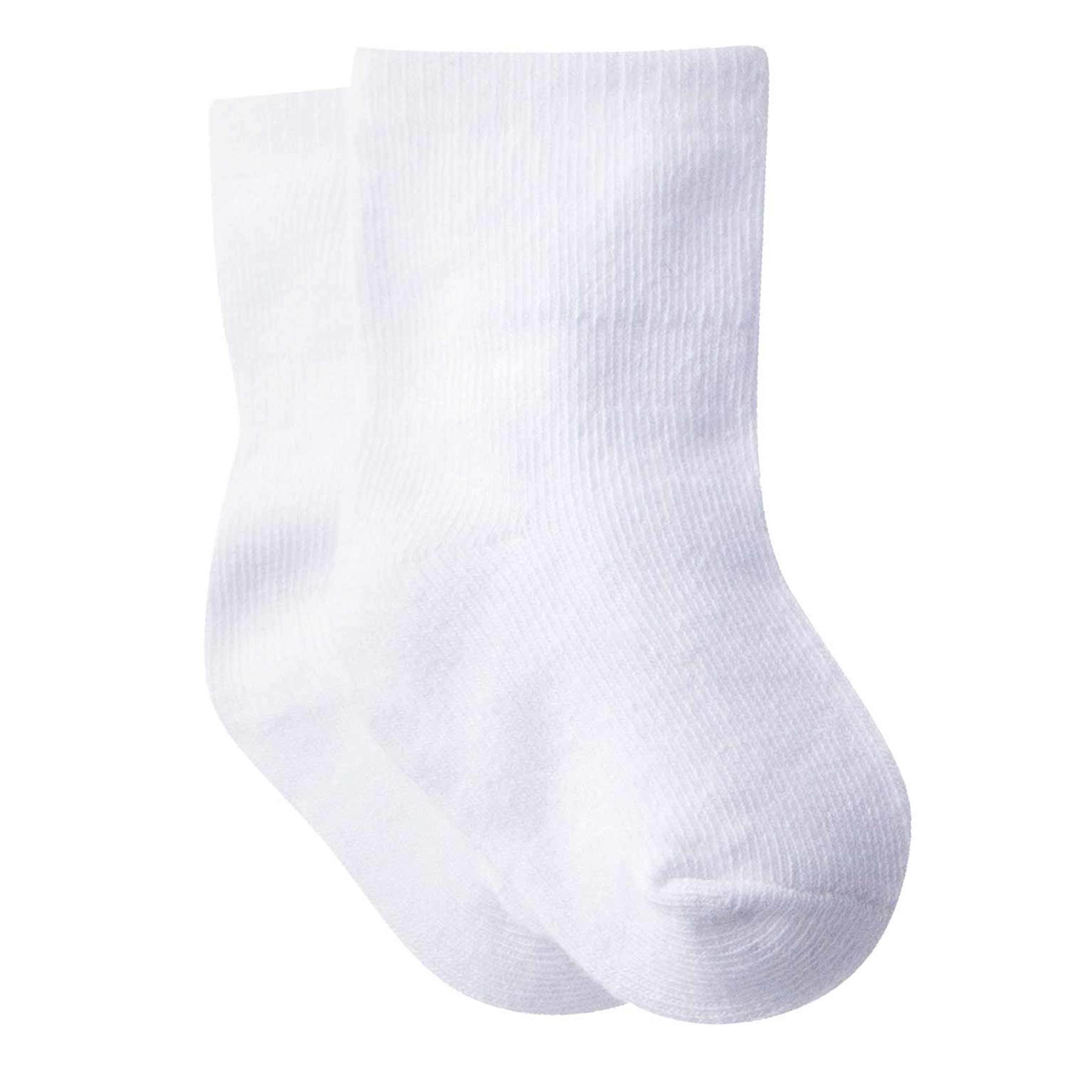 8-pack White Jersey Wiggle Proof® Crew Sock - Image 2