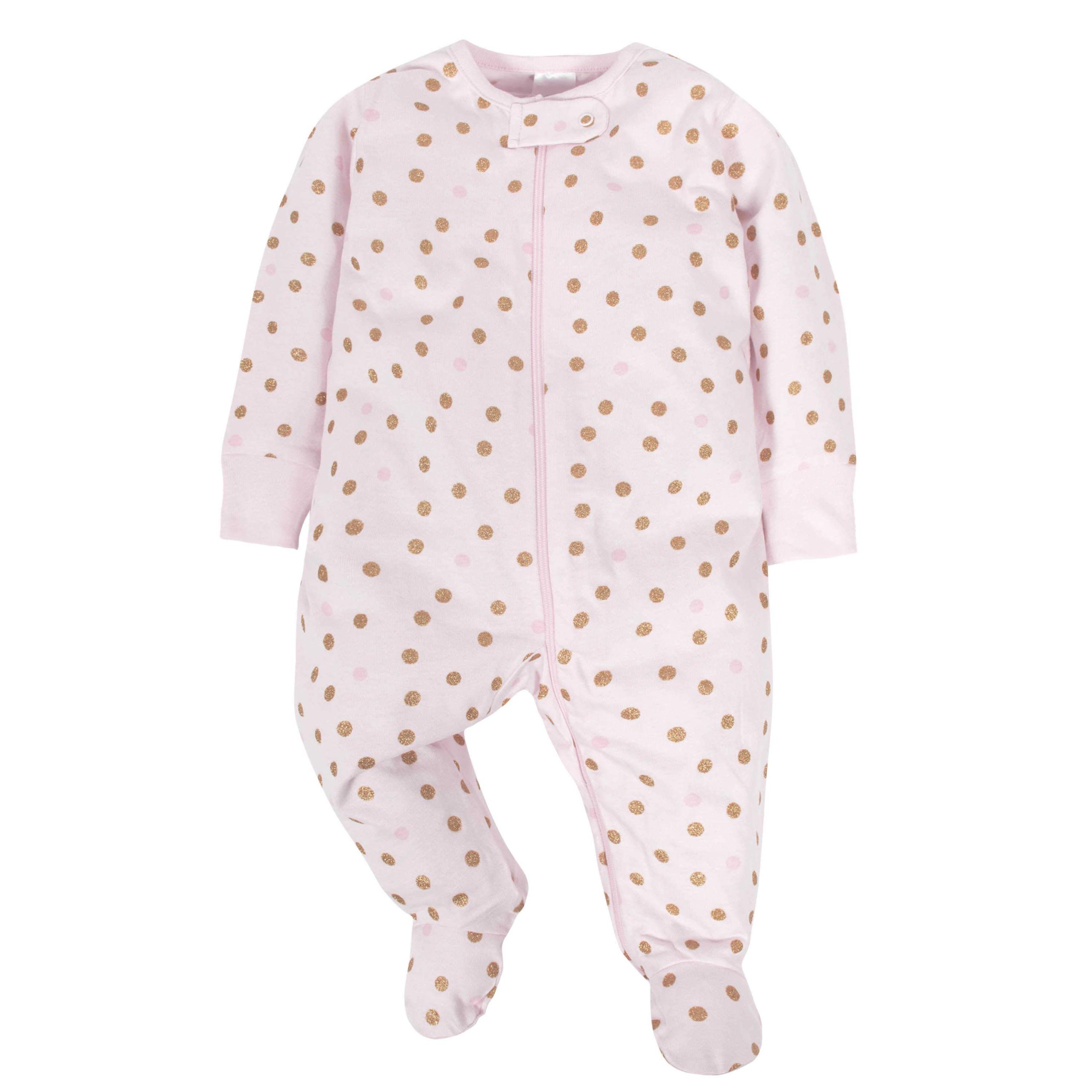 4-Pack Baby Girls Castle Zip Front Sleep ‘N Plays - Image 4