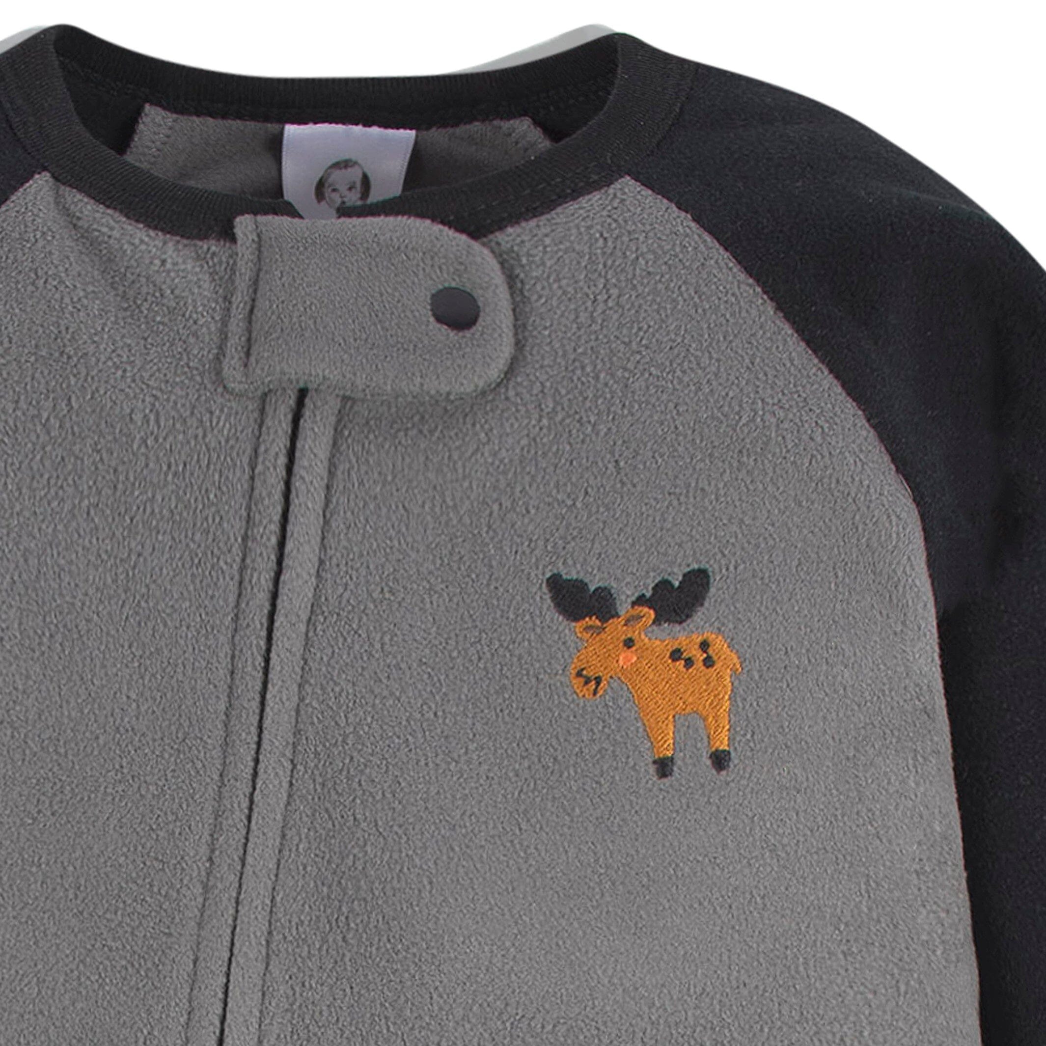 2-Pack Toddler Boys Moose Fleece Pajamas - Image 6
