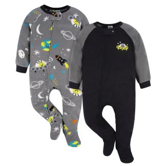 2-Pack Toddler Boys Space Fleece Pajamas, 5T