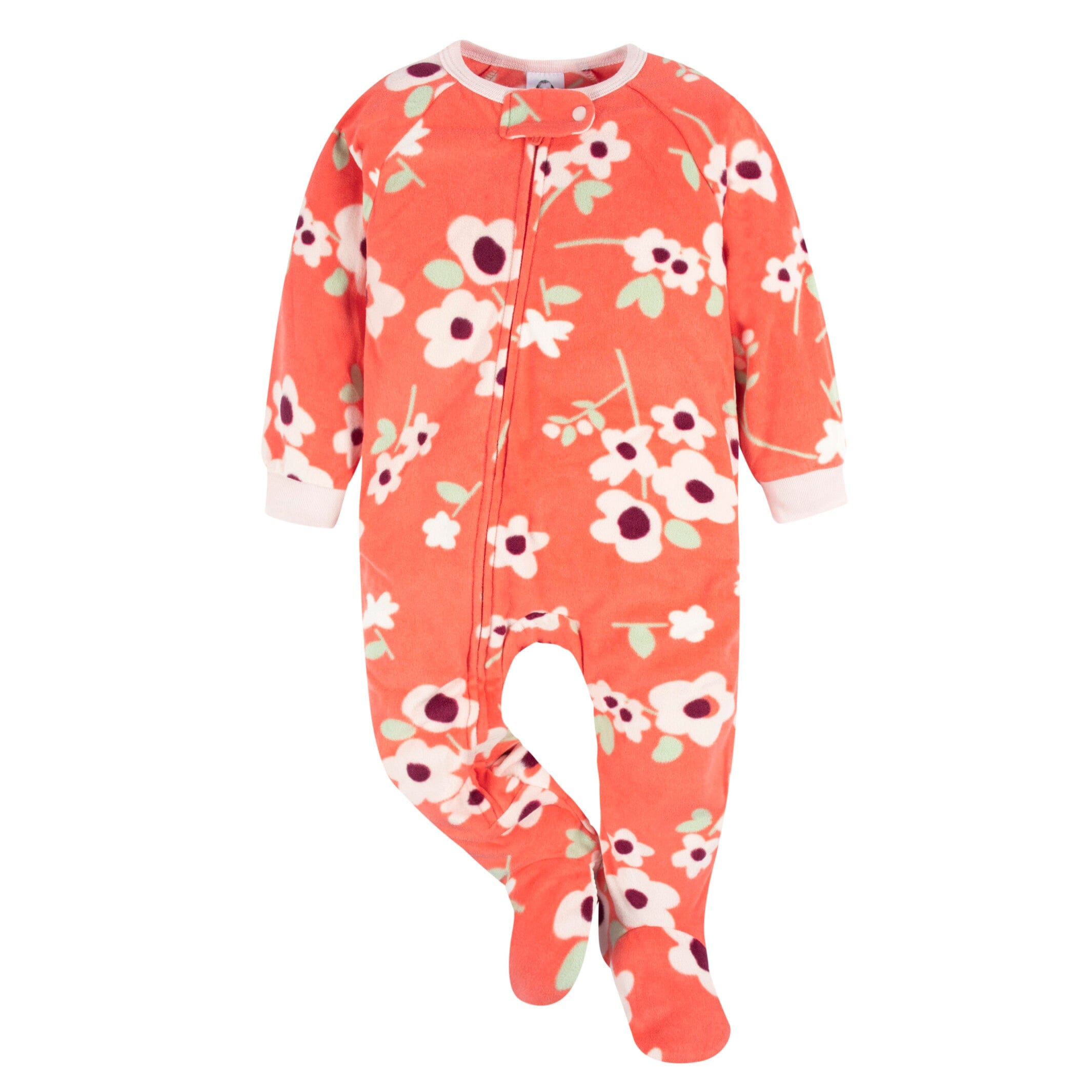 2-Pack Baby & Toddler Girls Flower Toss Fleece Pajamas - Image 2