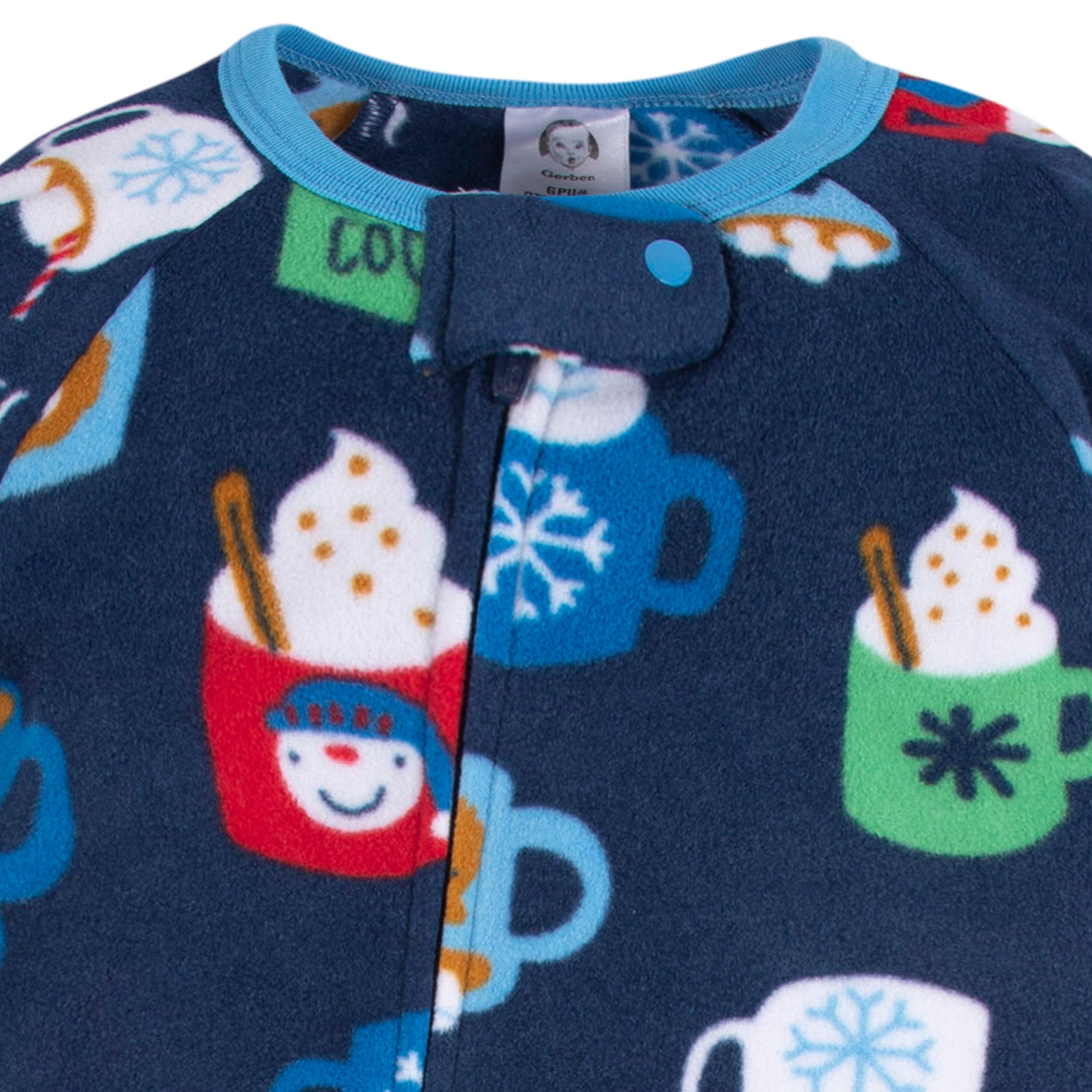 Baby & Toddler Neutral Hot Chocolate Fleece Pajamas - Image 2