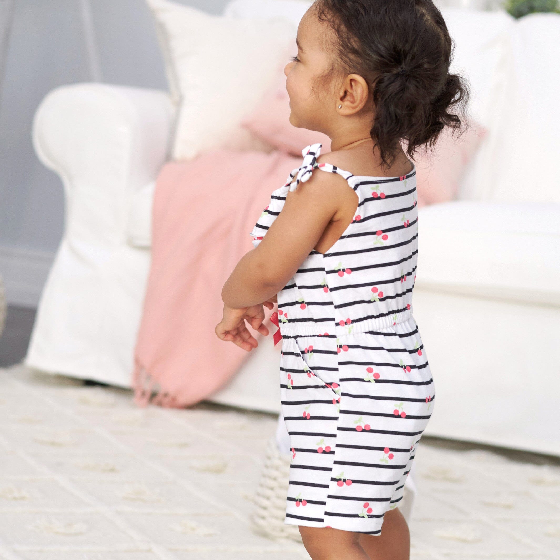 2-Pack Baby & Toddler Girls Cherry Kisses Rompers - Image 3