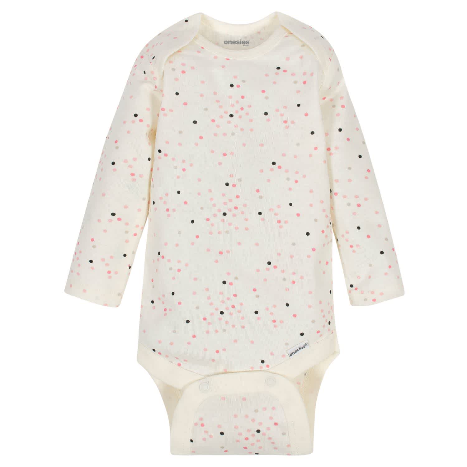 6-Pack Baby Girls Bunny Long Sleeve Onesies® Brand Bodysuits - Image 5