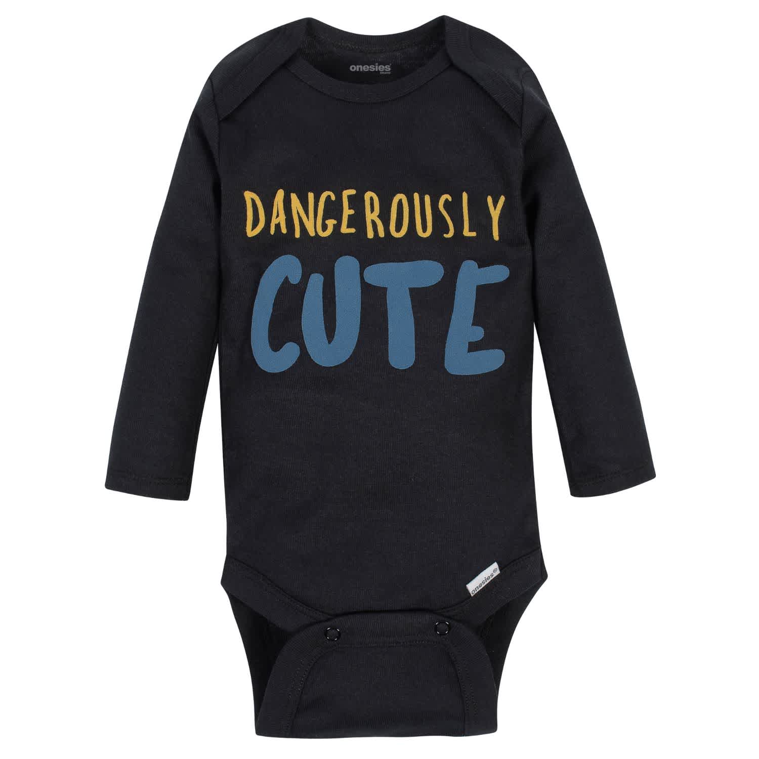 6-Pack Baby Boys Tiger Long Sleeve Onesies® Brand Bodysuits - Image 4