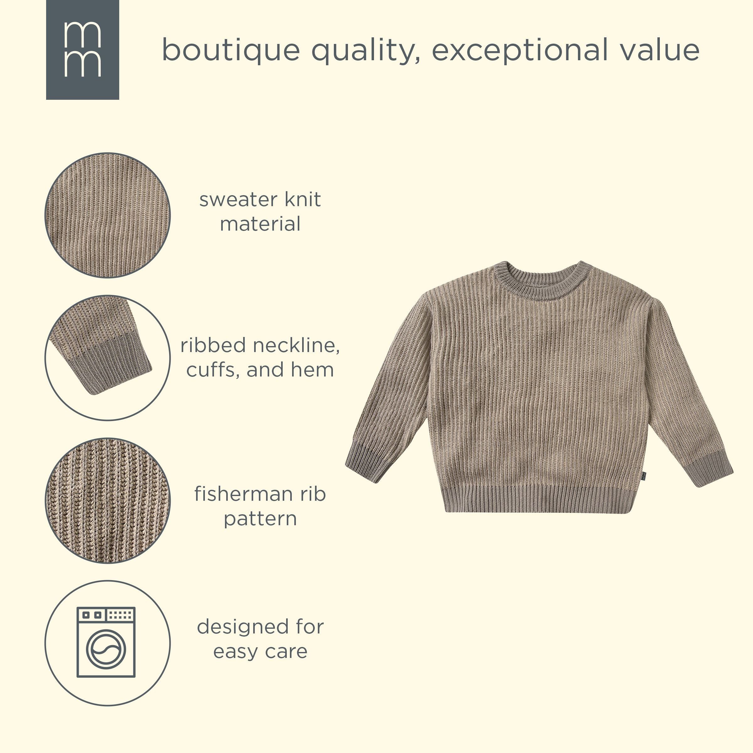 Infant & Kid Boys Stone Fisherman Sweater - Image 5