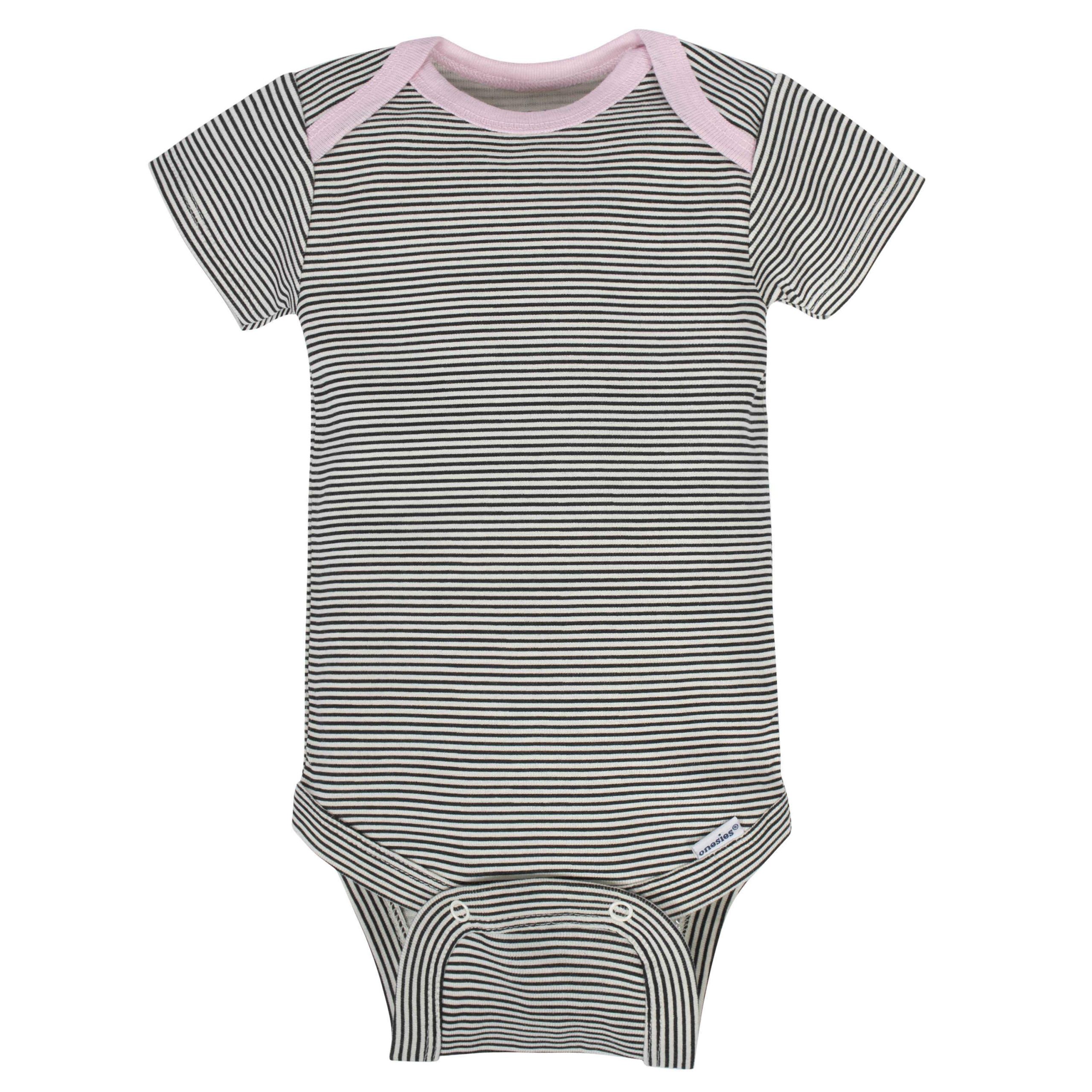 Gerber® 8-pack Baby Girls' Bunny Short Sleeve Onesies® Bodysuits - Image 5