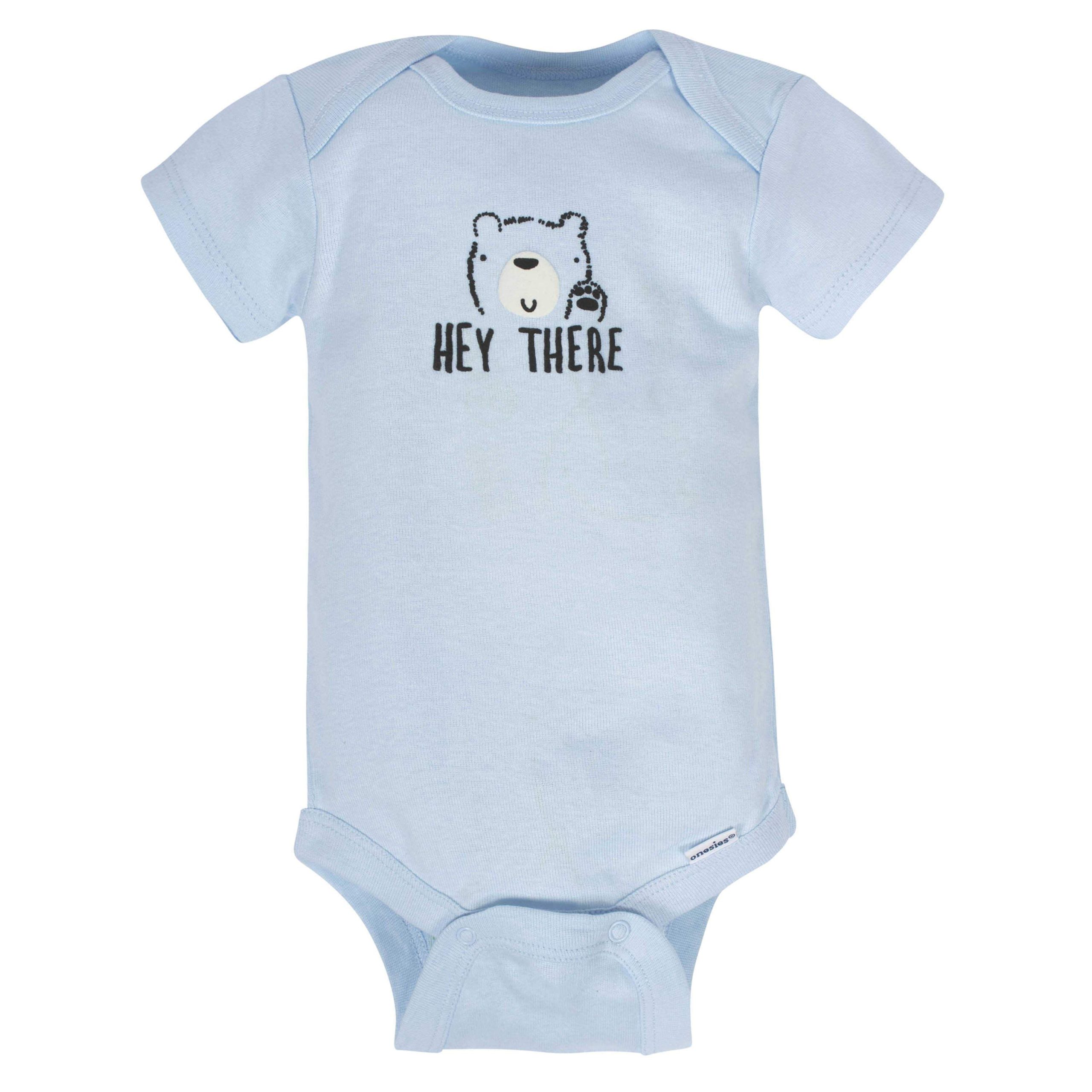 Gerber® 8-pack Baby Boys' Bear Short Sleeve Onesies® Bodysuits - Image 2