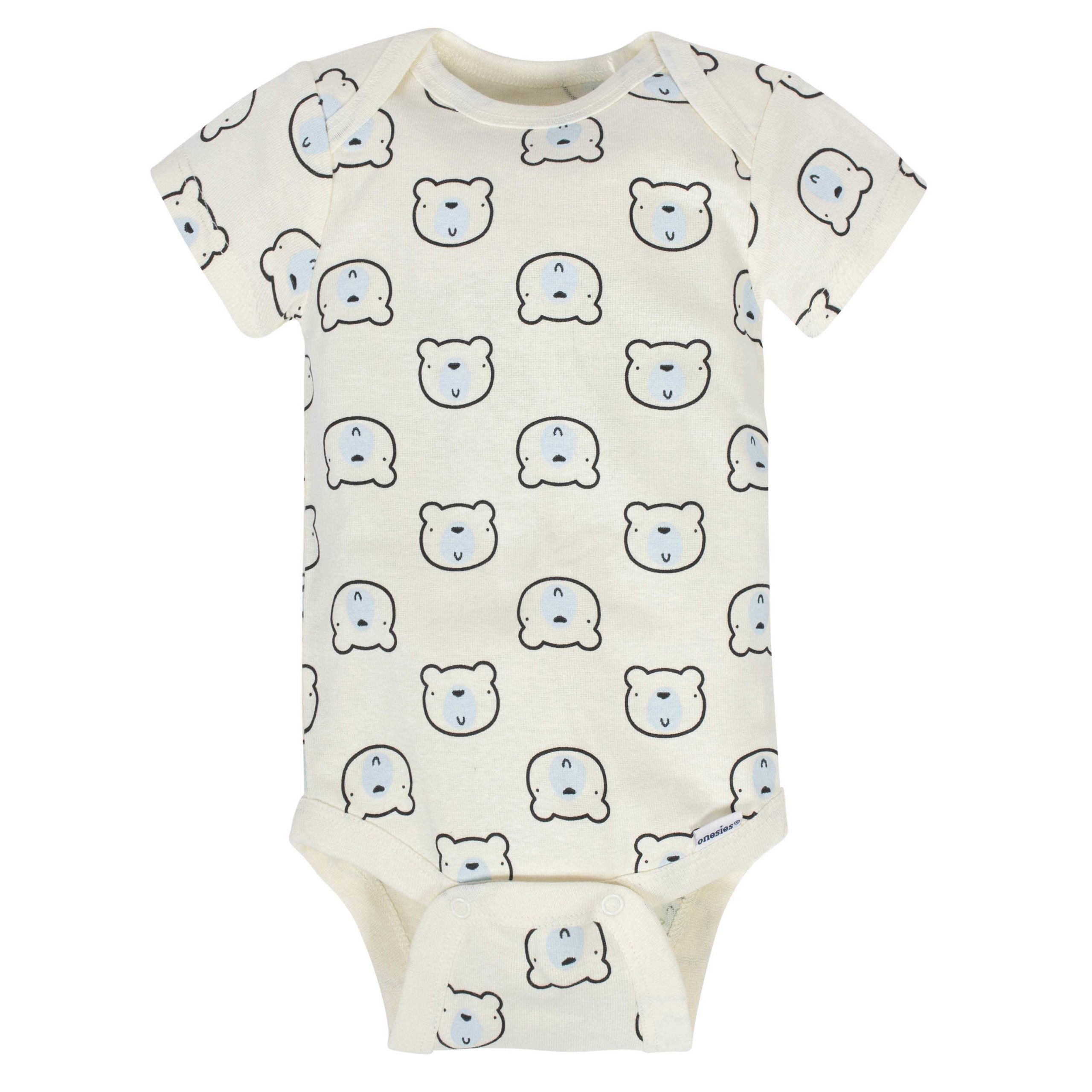 Gerber® 8-pack Baby Boys' Bear Short Sleeve Onesies® Bodysuits - Image 3