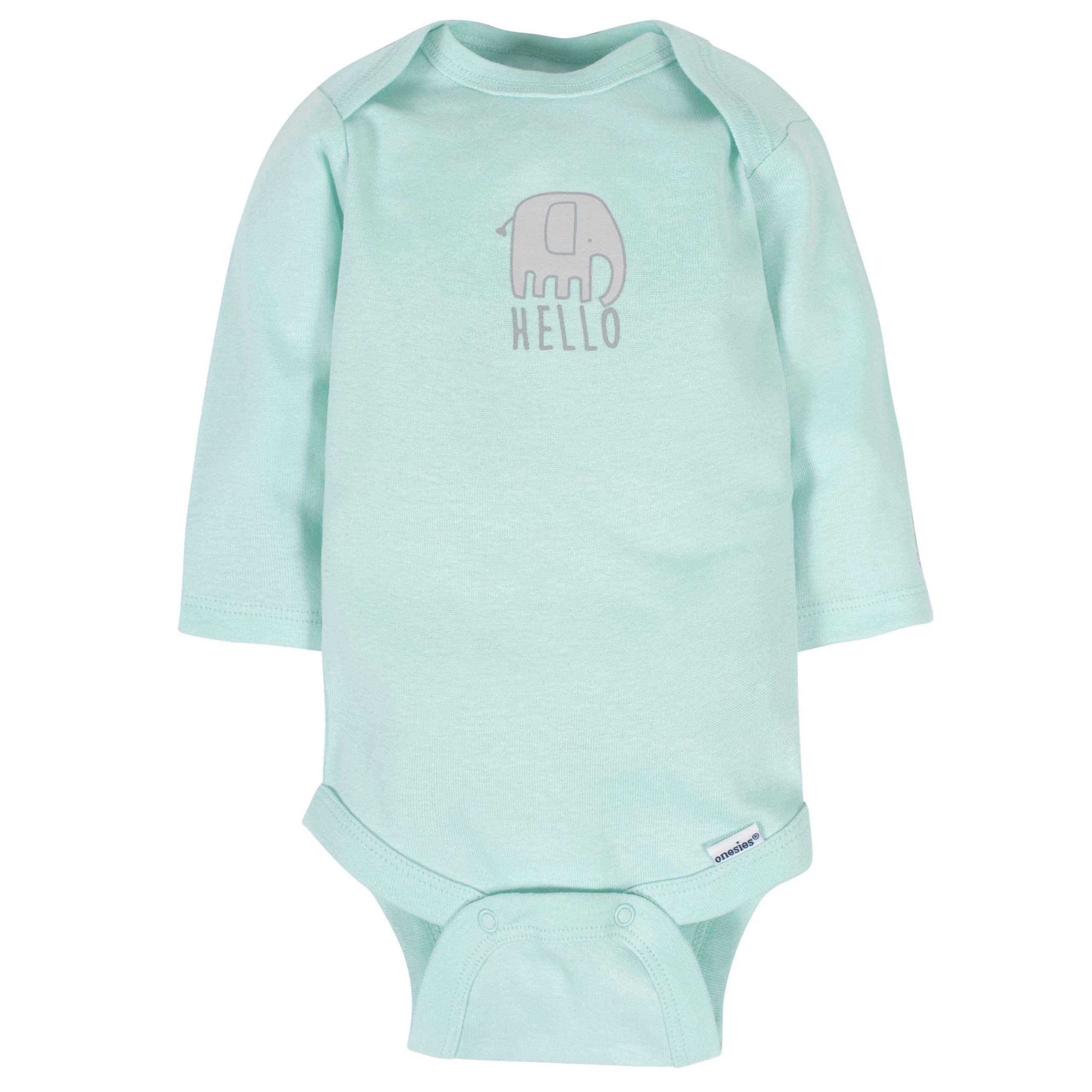 6-Pack Baby Neutral Animals Long Sleeve Onesies® Bodysuits - Image 3