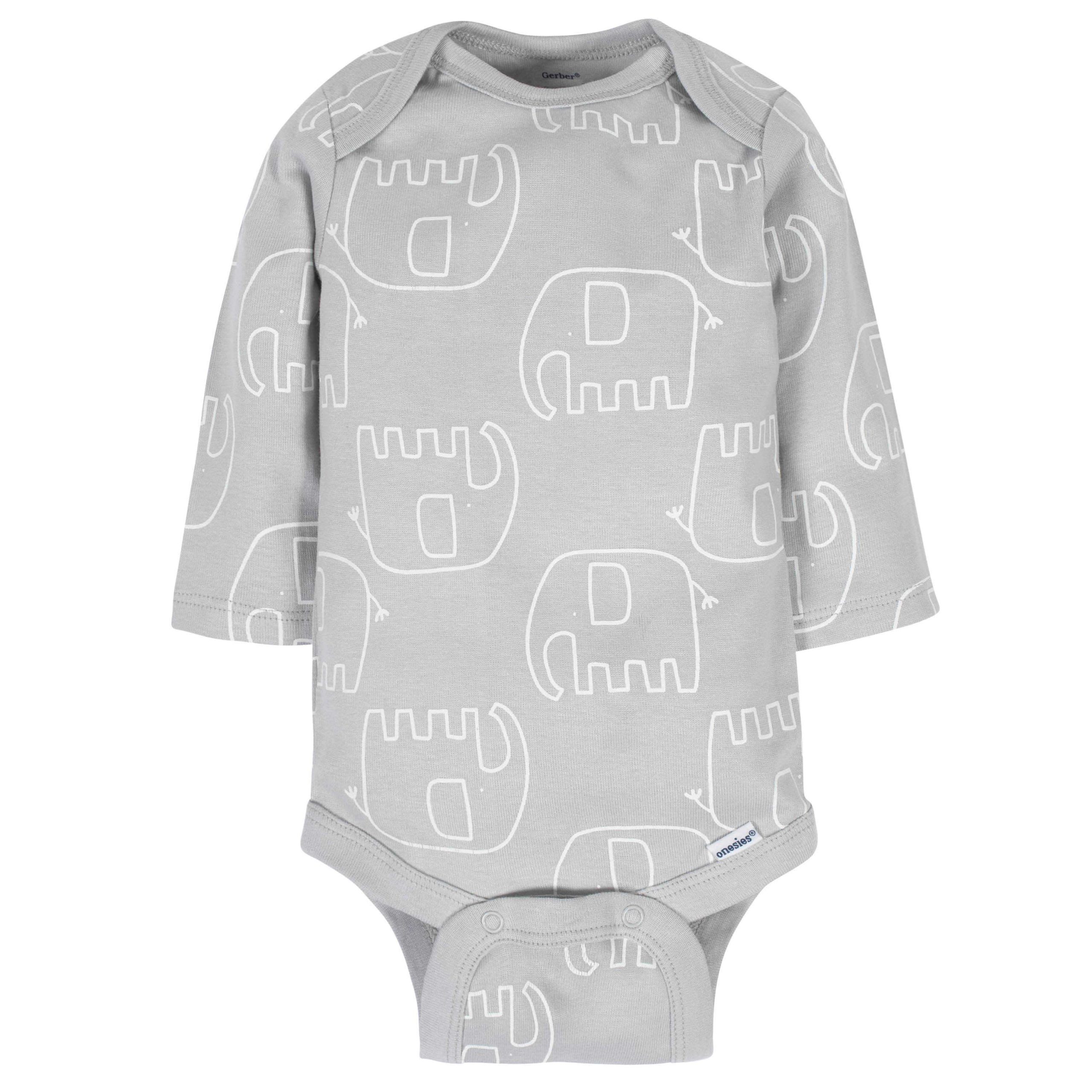 6-Pack Baby Neutral Animals Long Sleeve Onesies® Bodysuits - Image 5